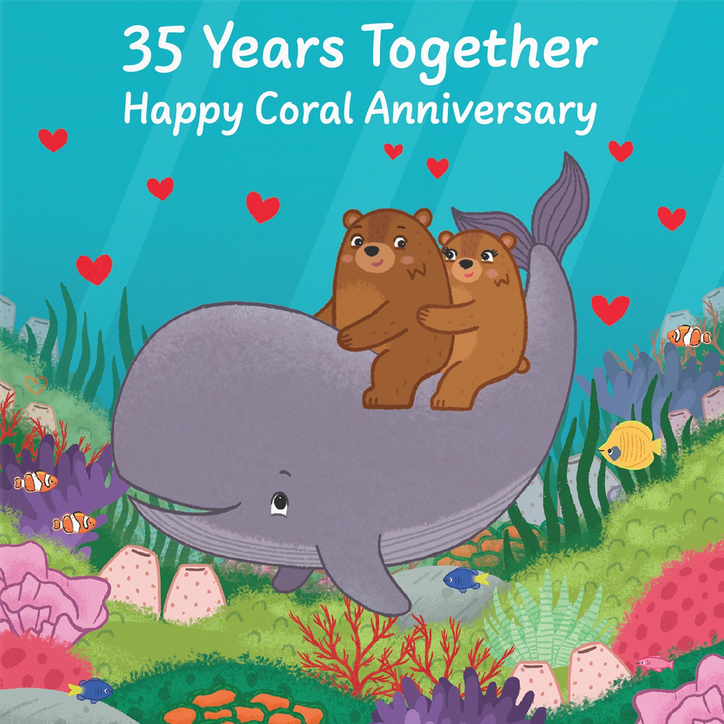 35th Anniversary Card Love Story - Default Title (B0DHW9D4ML)