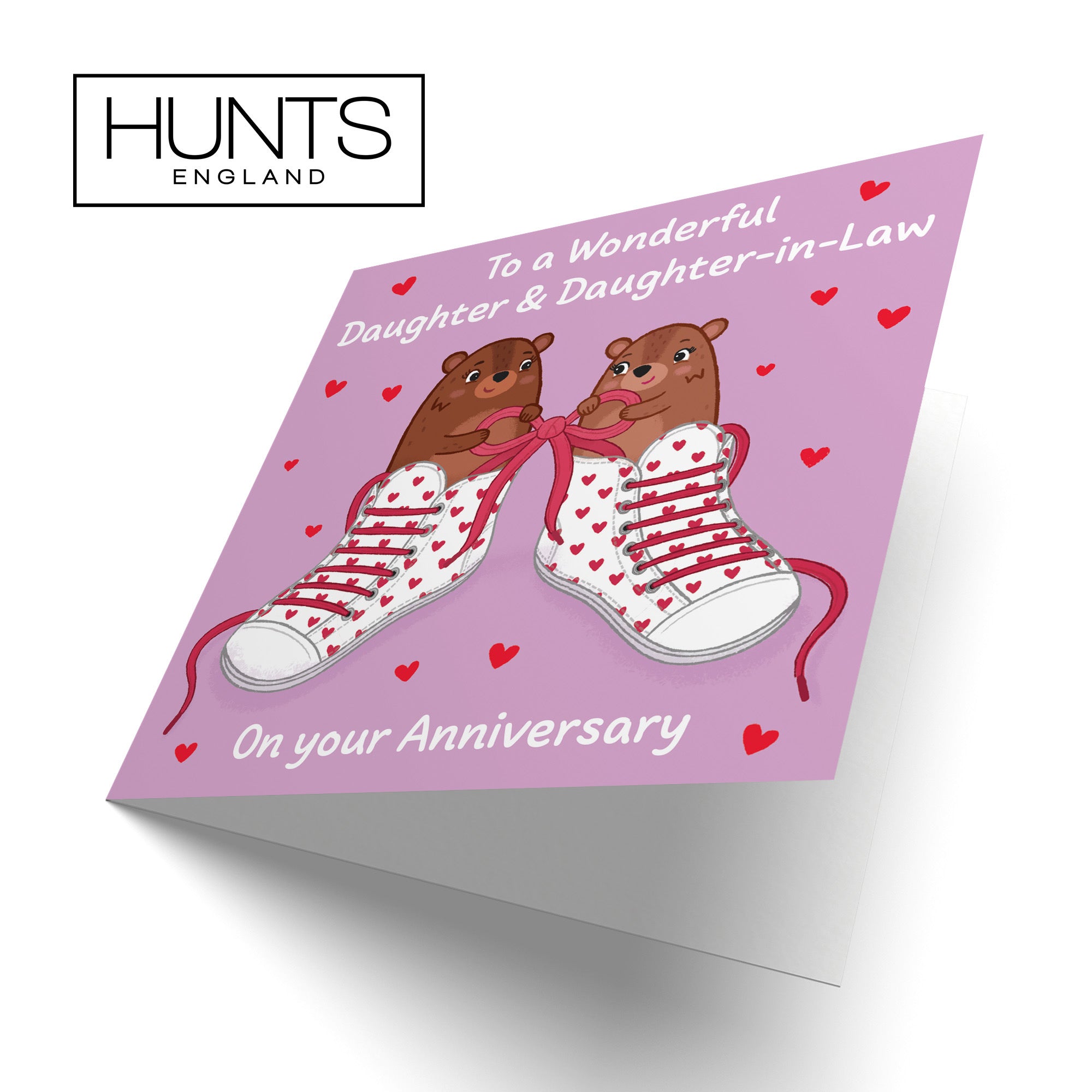 Daughter And Daughter In Law Anniversary Card Laces Love Story - Default Title (B0DHW9F4V2)