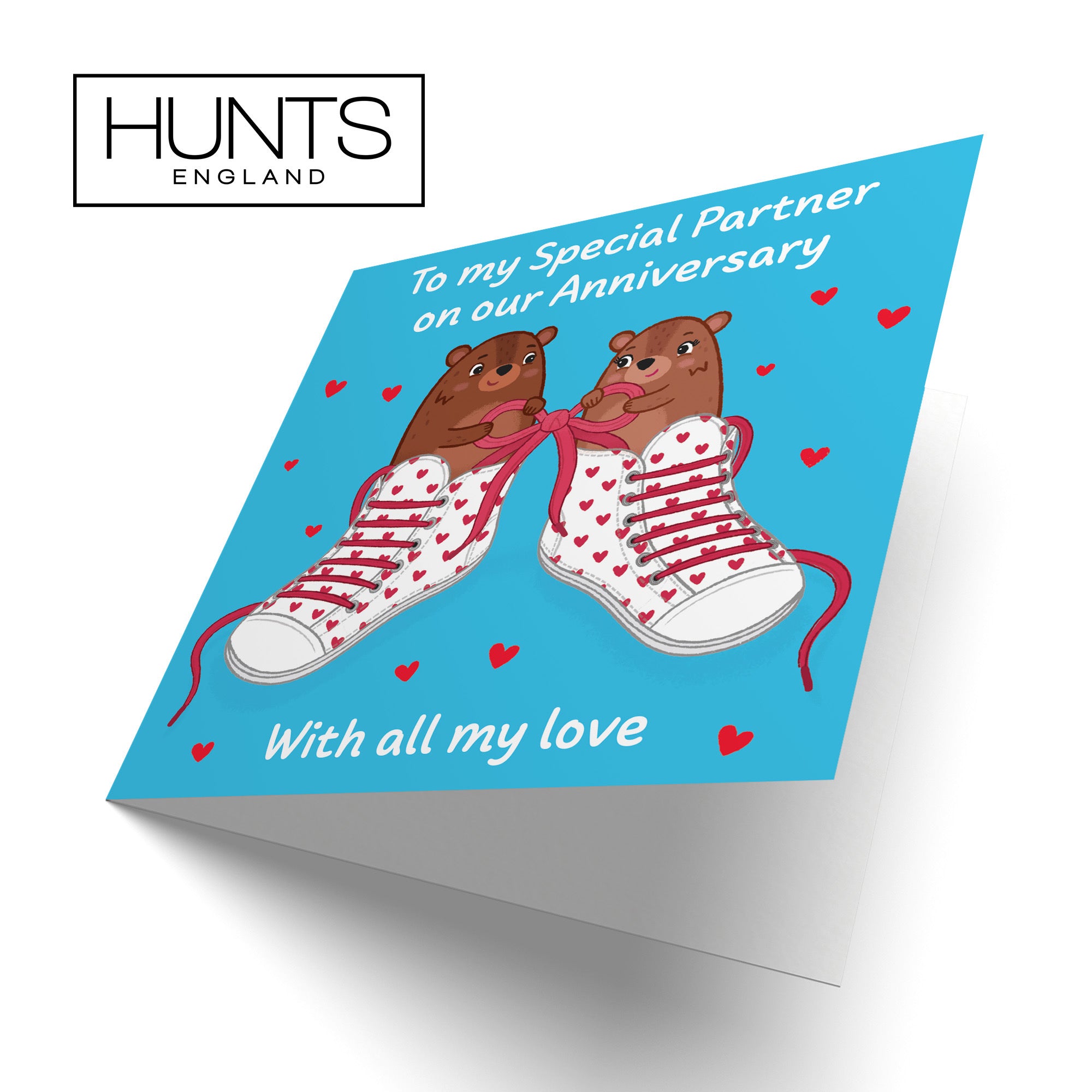 Partner Anniversary Card Laces Love Story - Default Title (B0DHW9F79L)