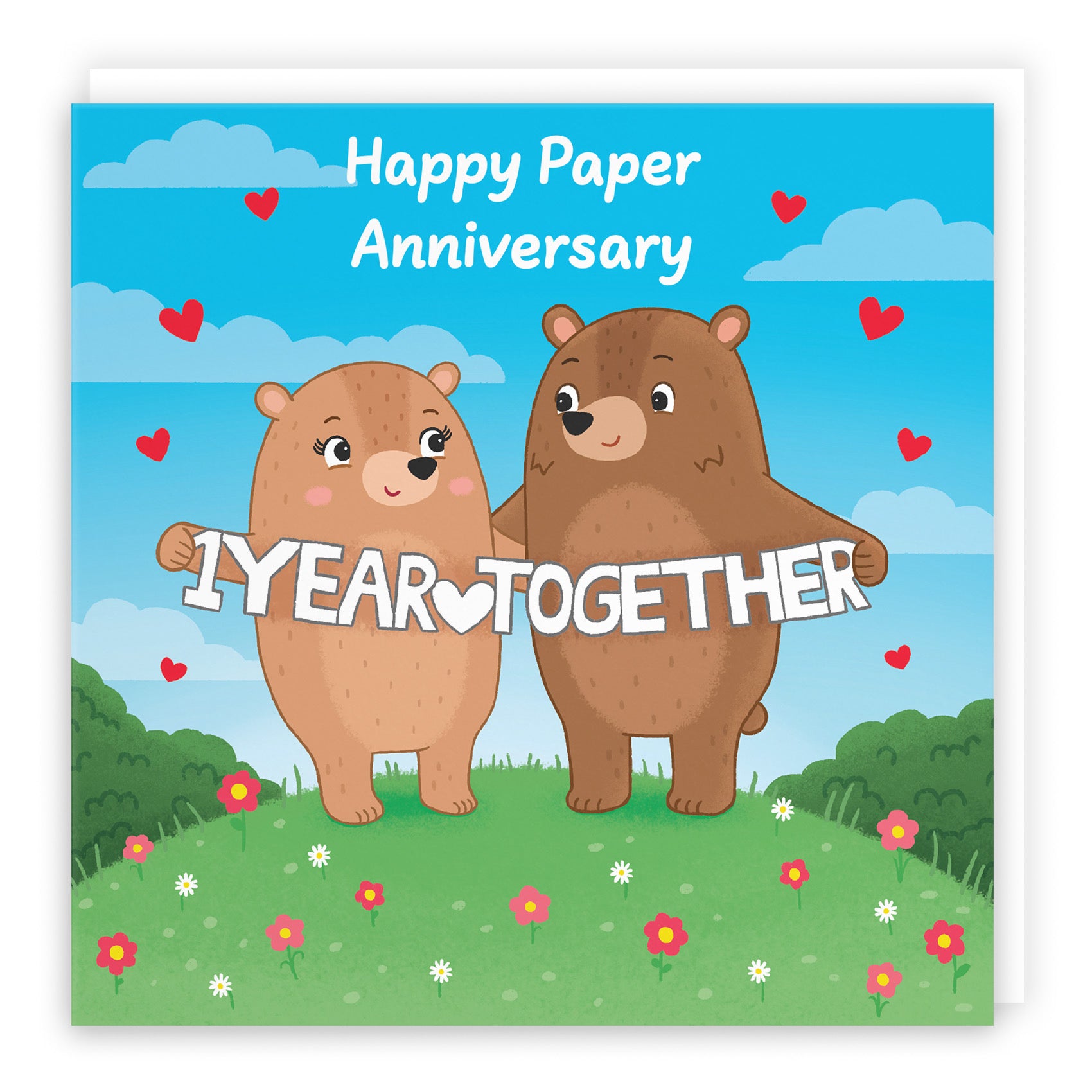 1st Anniversary Card Love Story - Default Title (B0DHW9FF17)