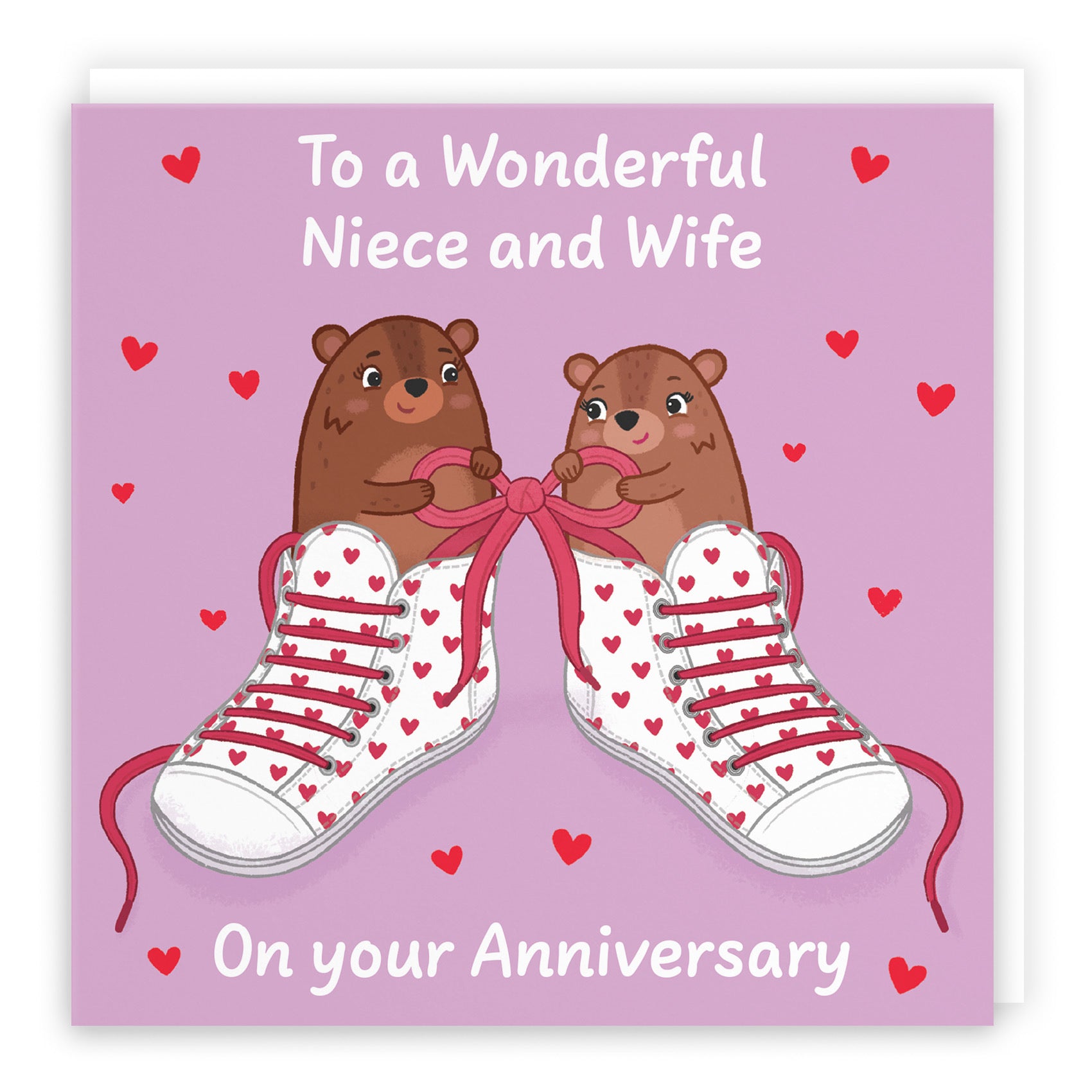 Niece And Wife Anniversary Card Laces Love Story - Default Title (B0DHW9FZ5Q)