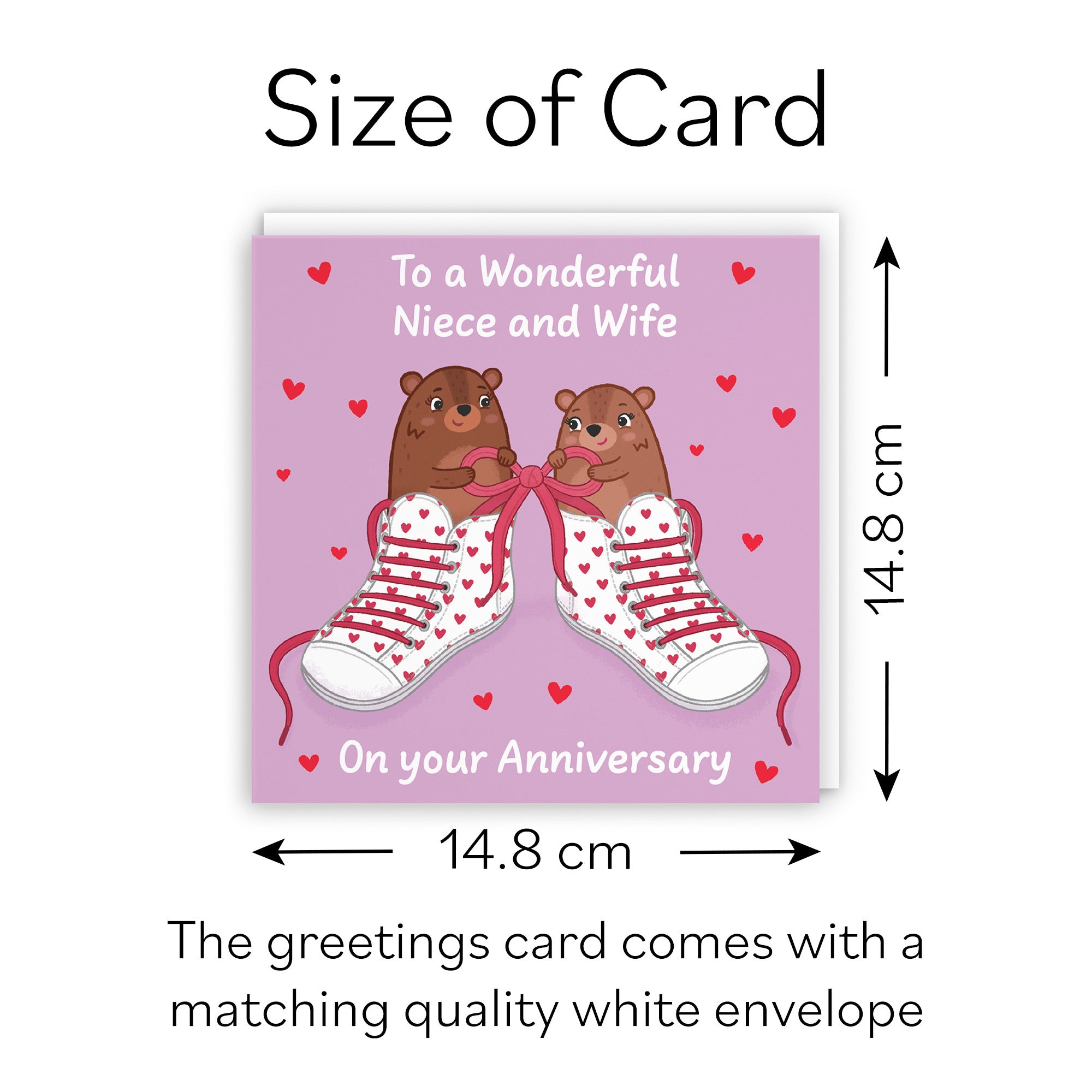 Niece And Wife Anniversary Card Laces Love Story - Default Title (B0DHW9FZ5Q)