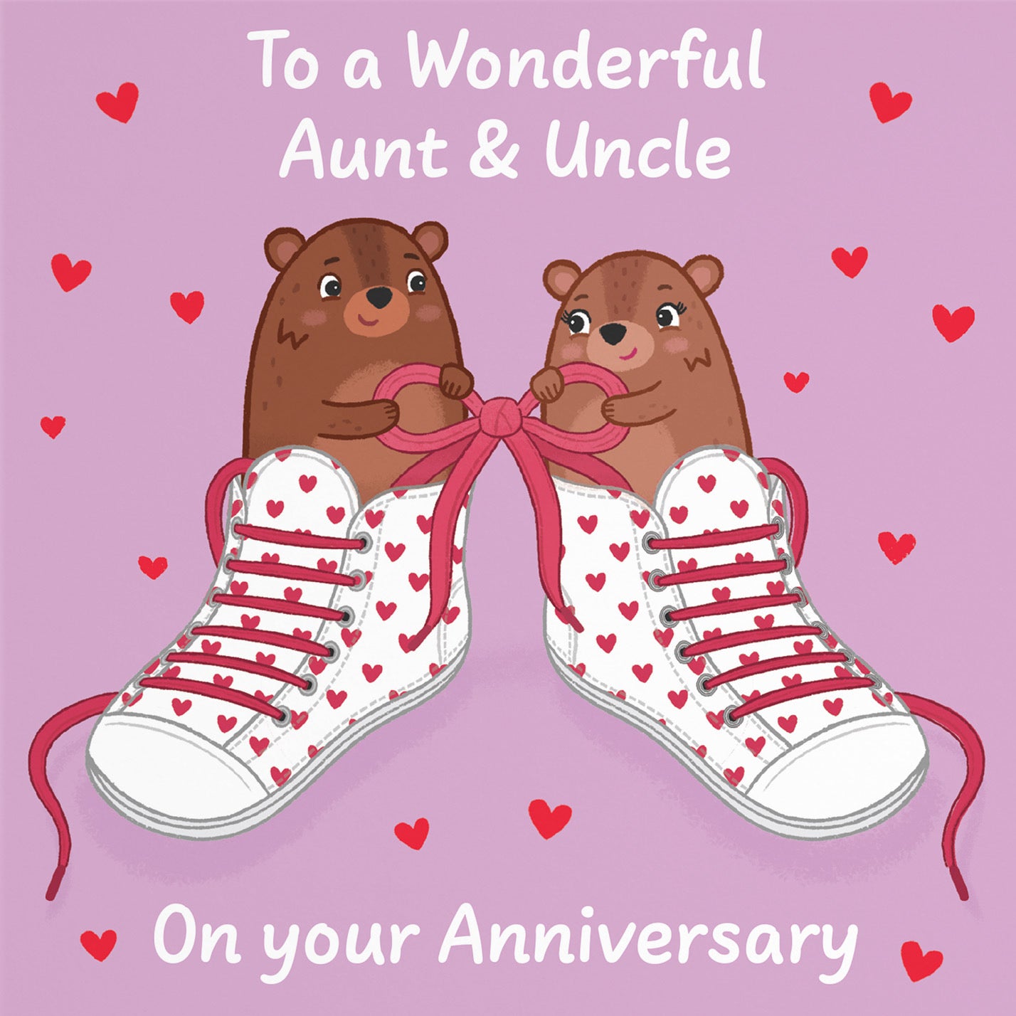 Aunt And Uncle Anniversary Card Laces Love Story - Default Title (B0DHW9GD21)