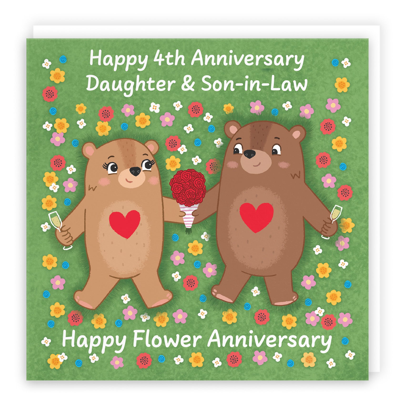 4th Daughter And Son In Law Anniversary Card Love Story - Default Title (B0DHW9H3HT)