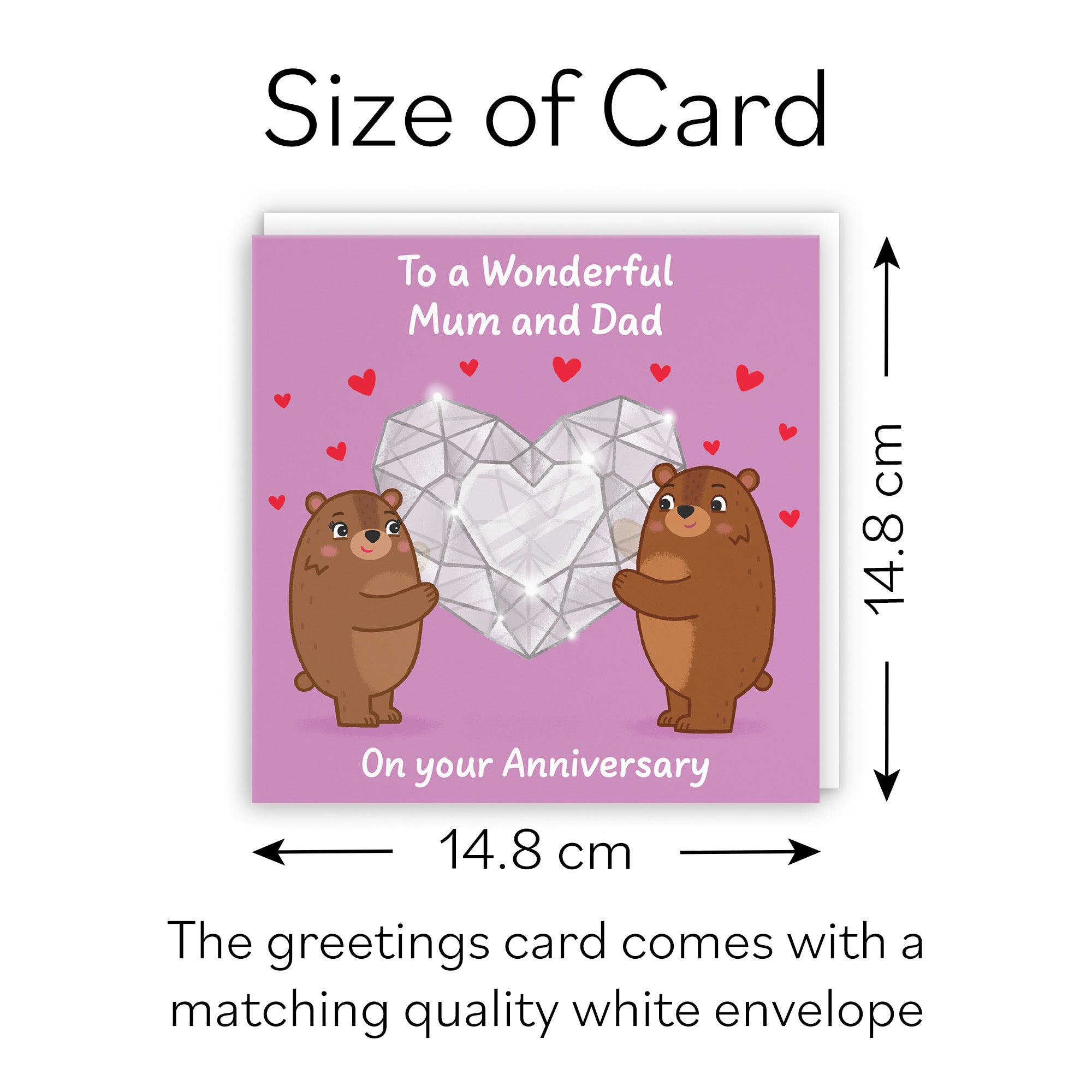 Mum And Dad Anniversary Card Sparkling Love Story - Default Title (B0DHW9H3HW)