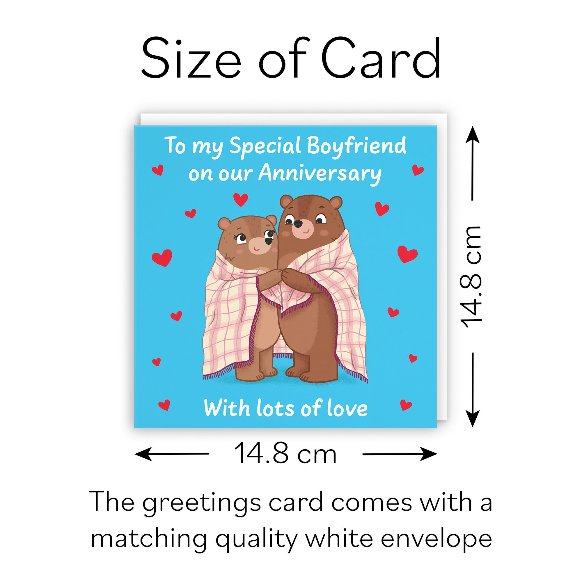 Boyfriend Anniversary Card Snuggly Bears Love Story - Default Title (B0DHW9JPQW)