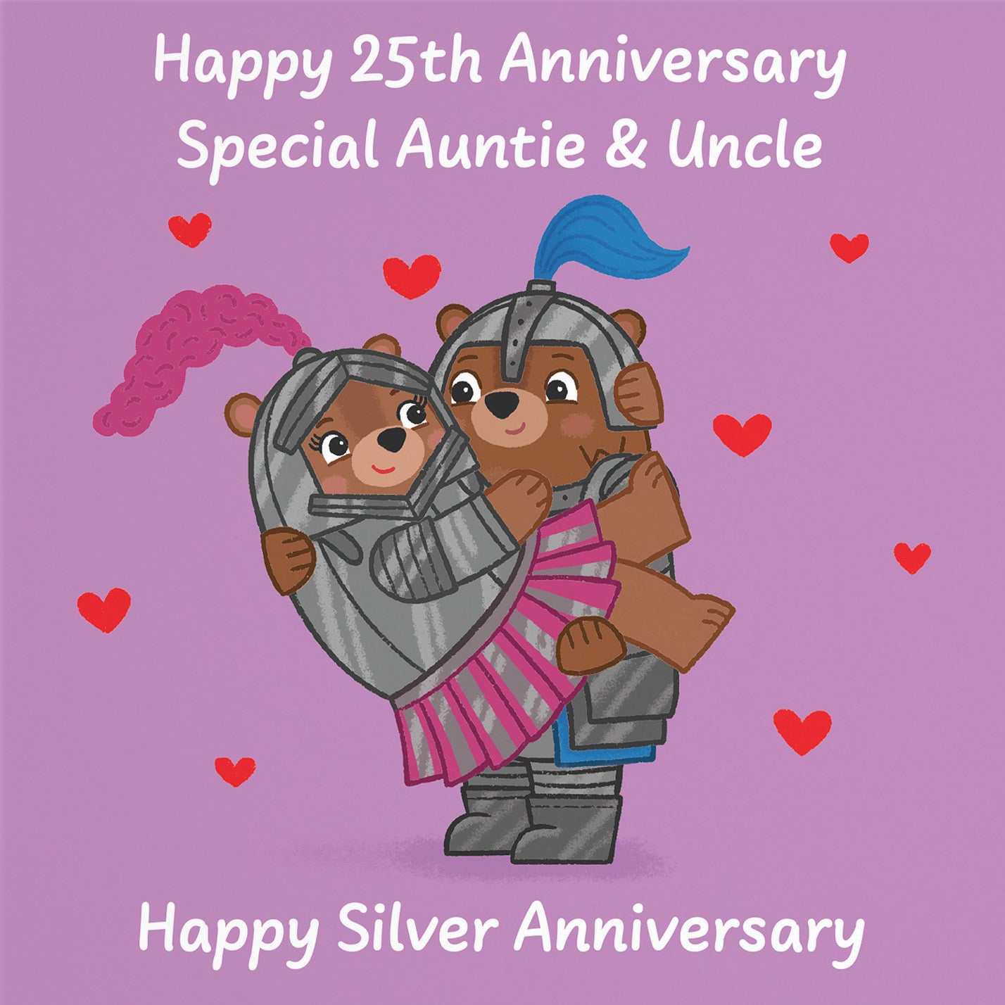 25th Auntie And Uncle Anniversary Card Love Story - Default Title (B0DHW9JQNK)