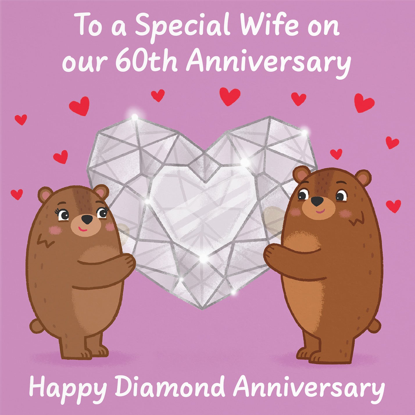 60th Wife Anniversary Card Love Story - Default Title (B0DHW9JR2D)