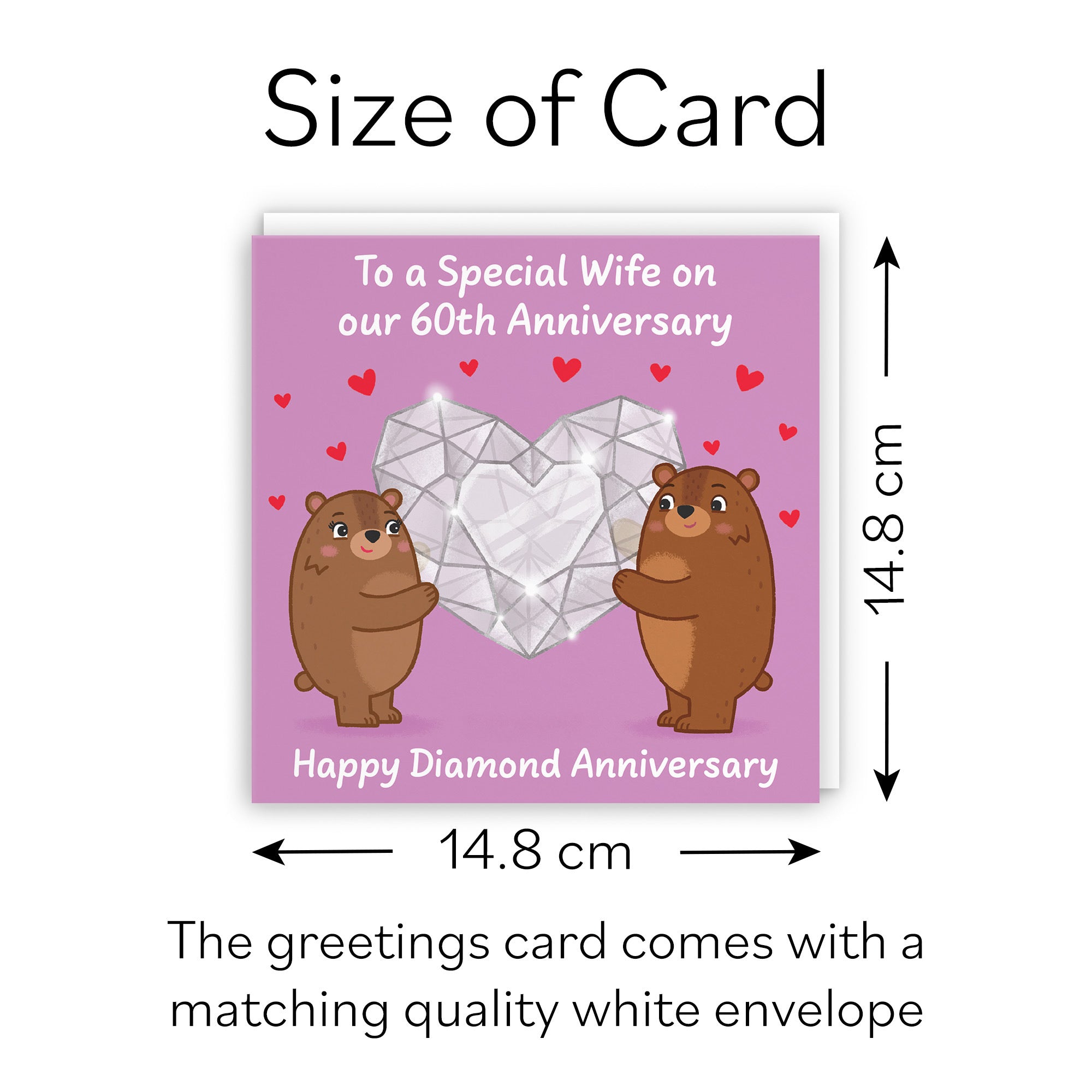 60th Wife Anniversary Card Love Story - Default Title (B0DHW9JR2D)