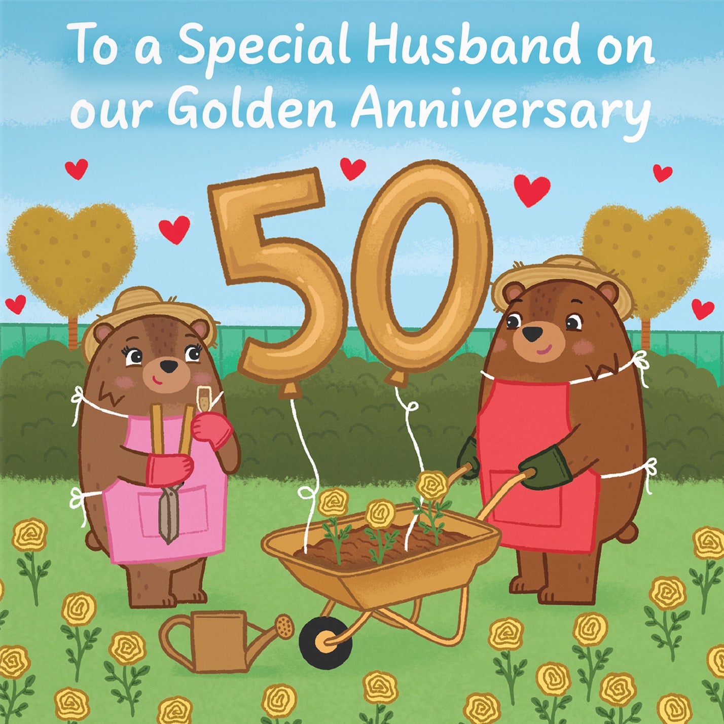 50th Husband Anniversary Card Love Story - Default Title (B0DHW9JY41)