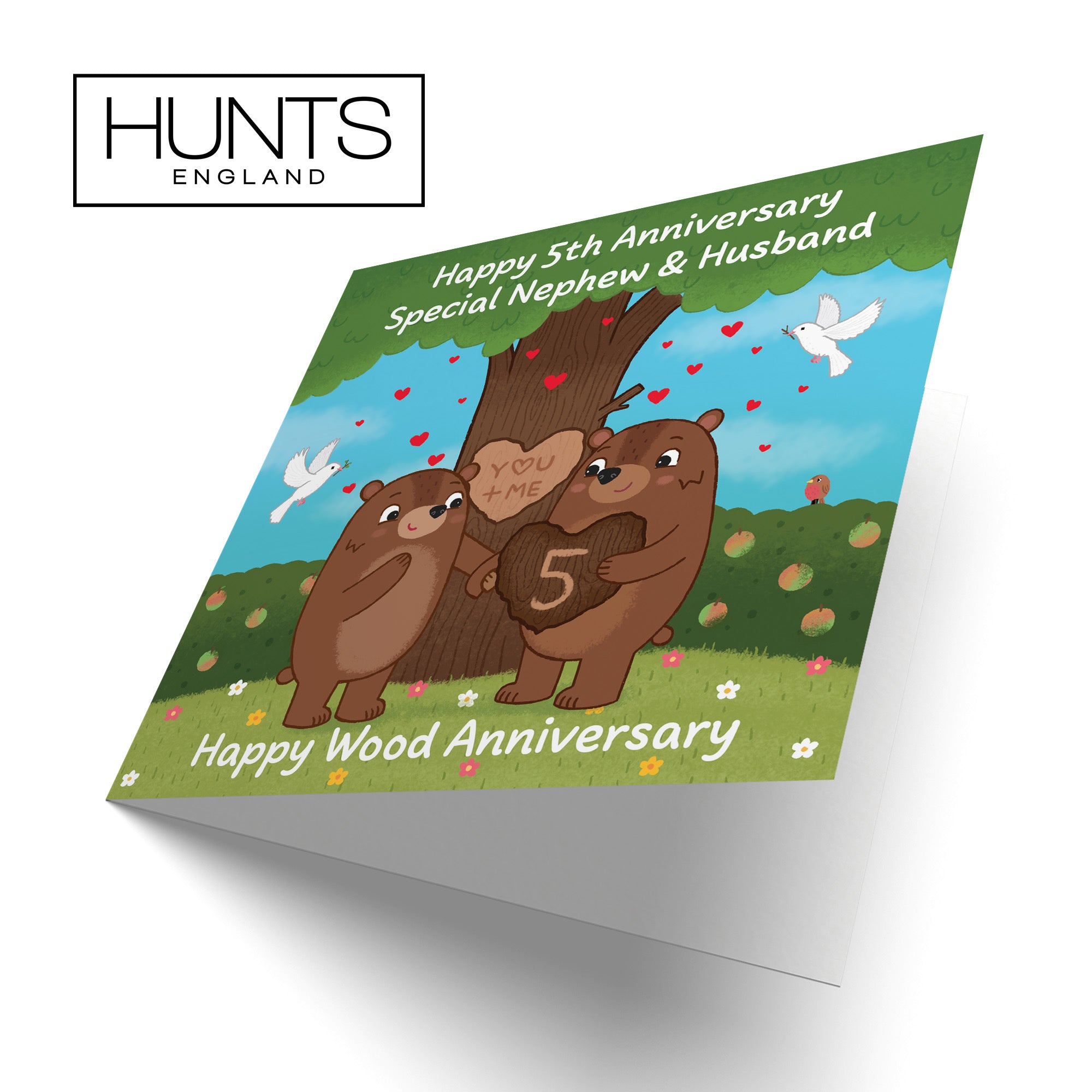 5th Nephew And Husband Anniversary Card Love Story - Default Title (B0DHW9MVKV)