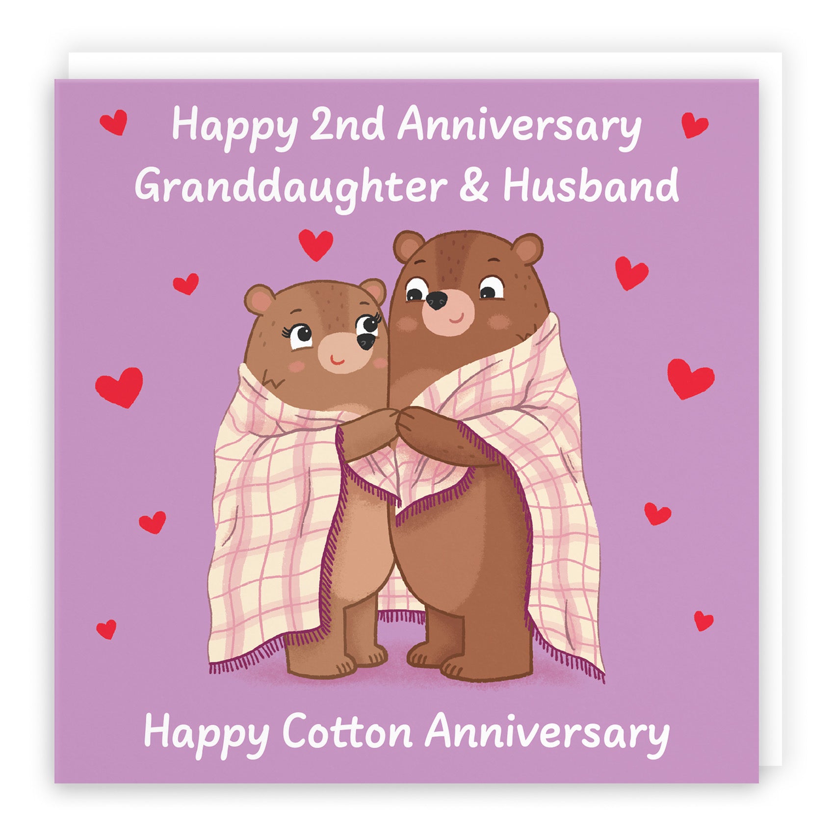 2nd Granddaughter And Husband Anniversary Card Love Story - Default Title (B0DHW9N3YX)