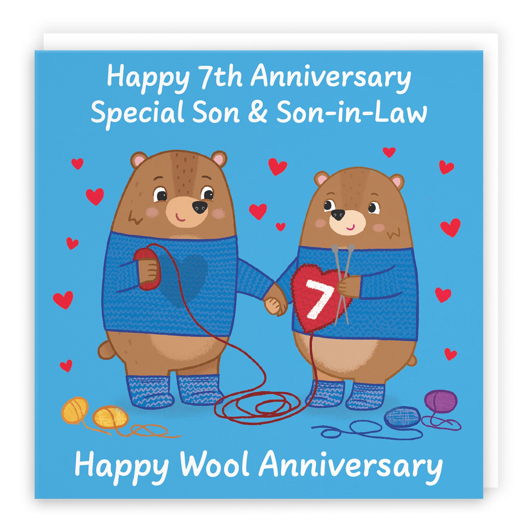 7th Son And Son In Law Anniversary Card Love Story - Default Title (B0DHW9NZTF)