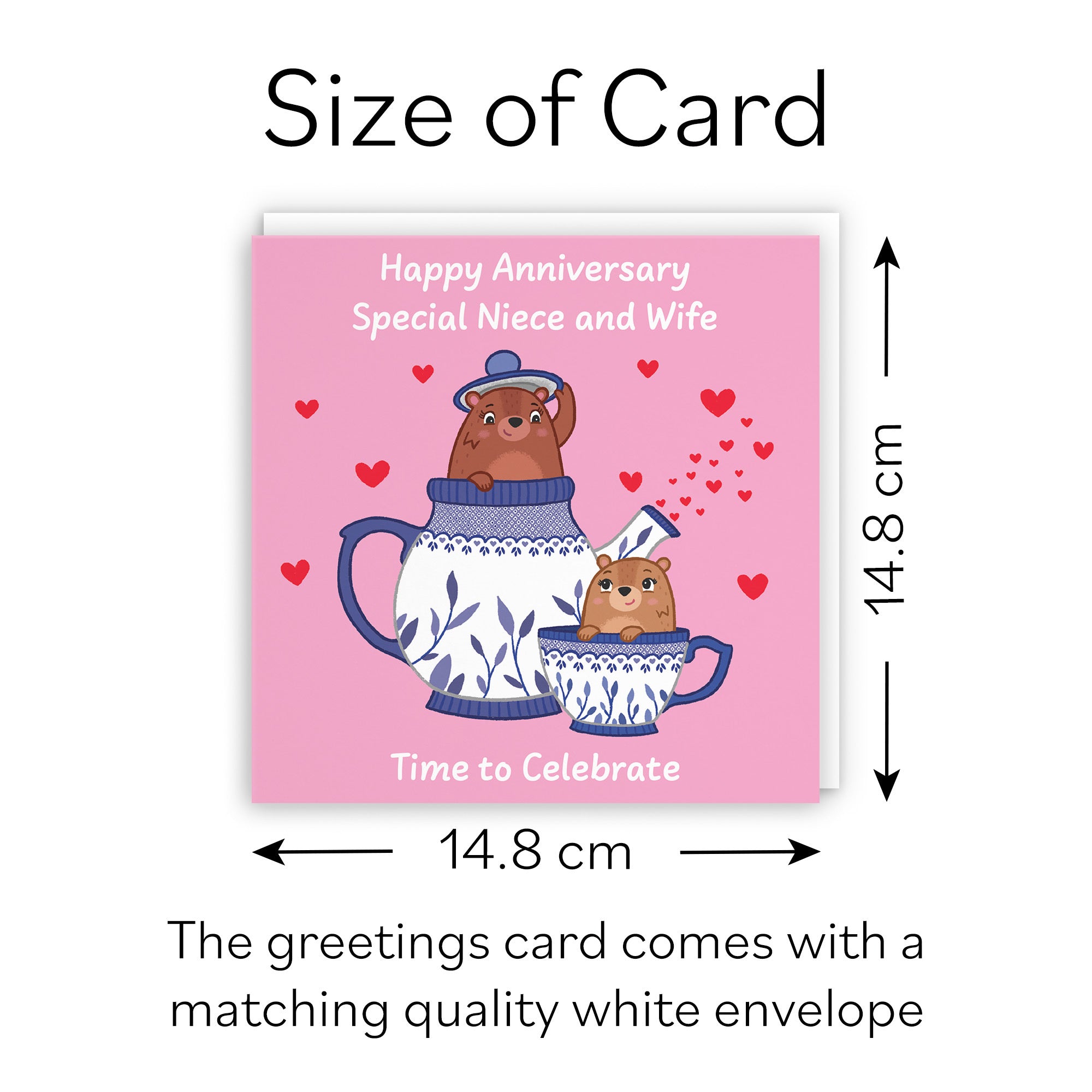 Niece And Wife Anniversary Card Teapot Love Story - Default Title (B0DHW9Q4QT)