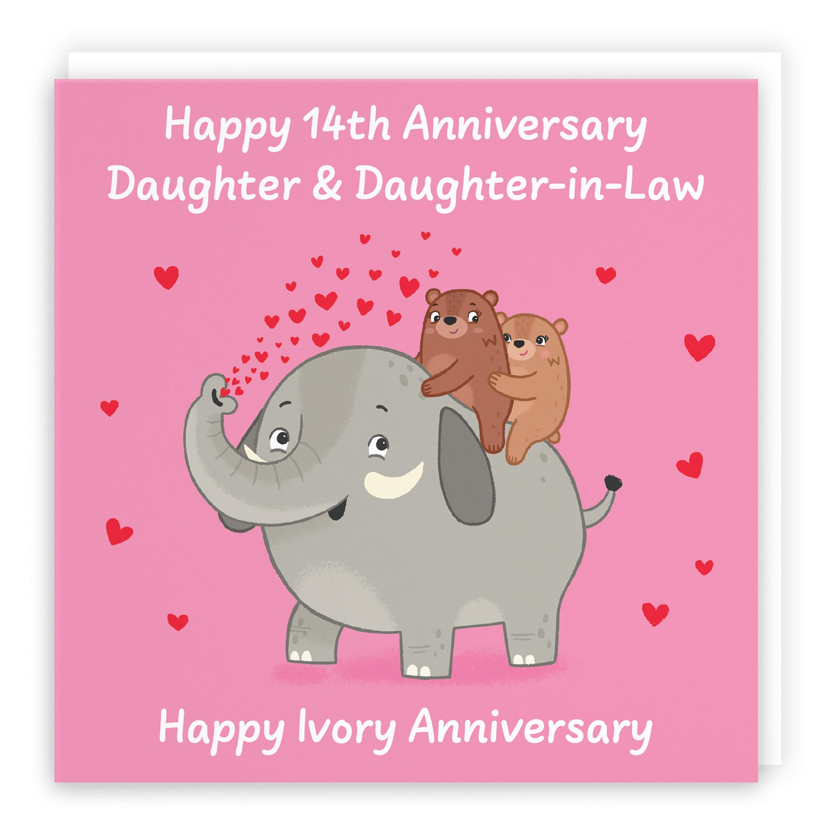 14th Daughter And Daughter In Law Anniversary Card Love Story - Default Title (B0DHW9Q4QX)