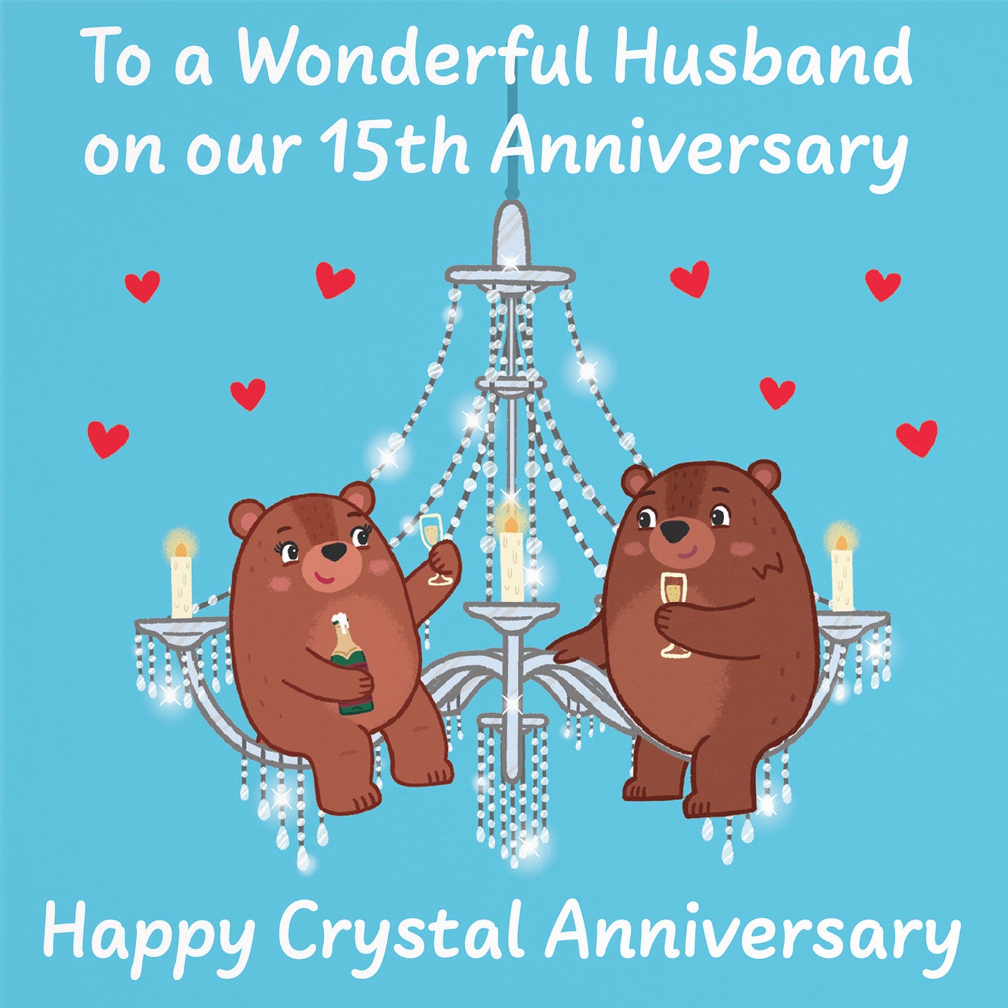 15th Husband Anniversary Card Love Story - Default Title (B0DHW9Q6YP)