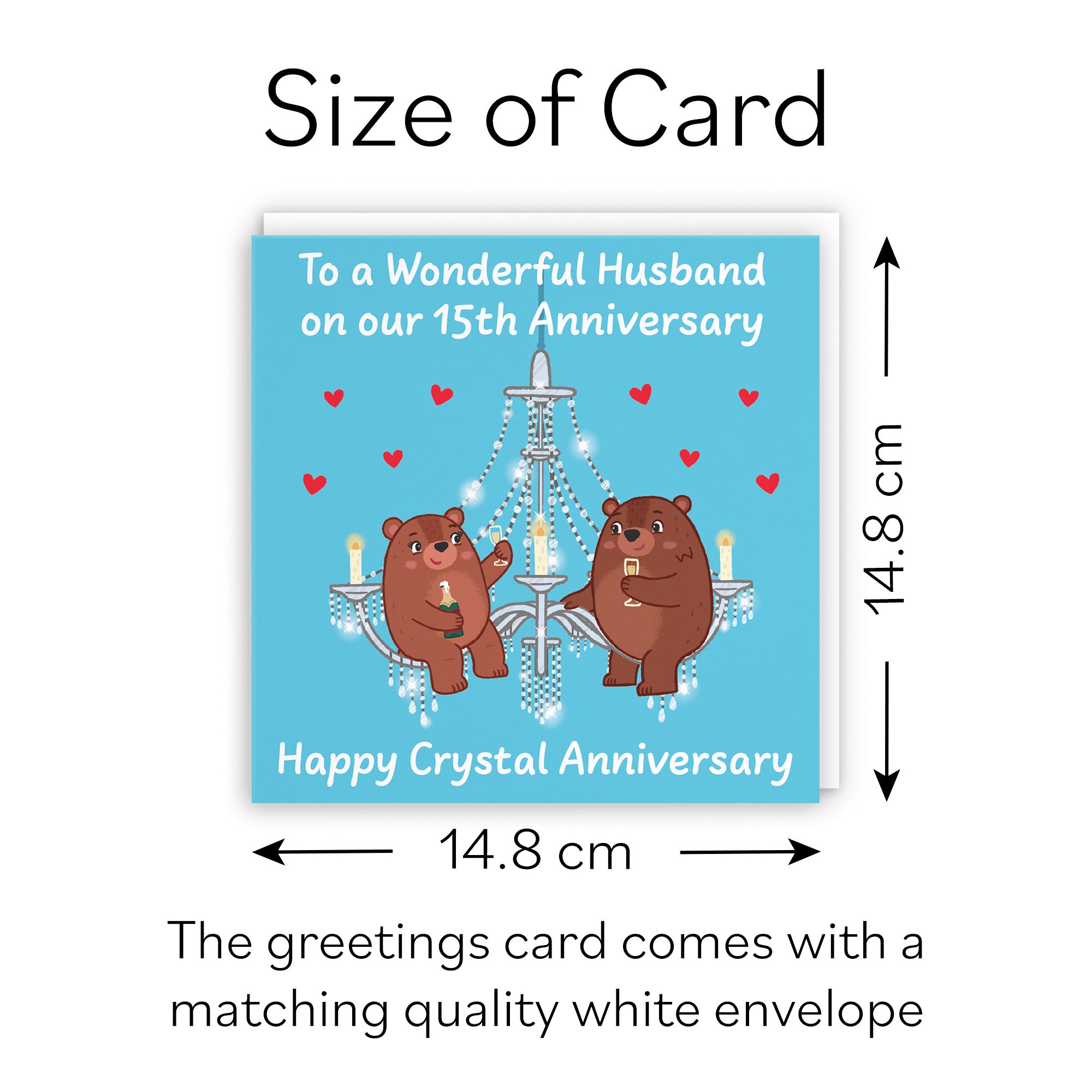 15th Husband Anniversary Card Love Story - Default Title (B0DHW9Q6YP)