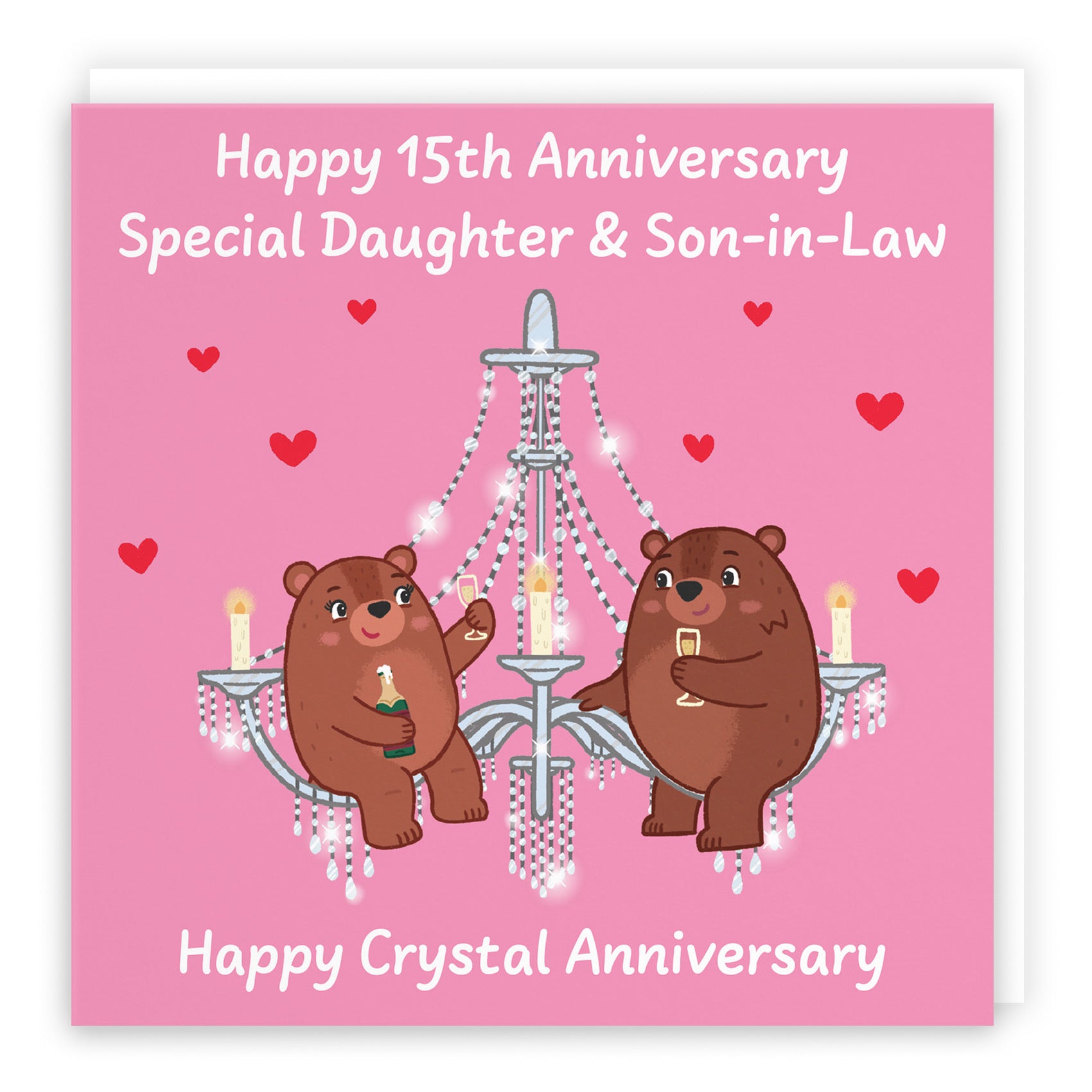 15th Daughter And Son In Law Anniversary Card Love Story - Default Title (B0DHW9Q9XY)