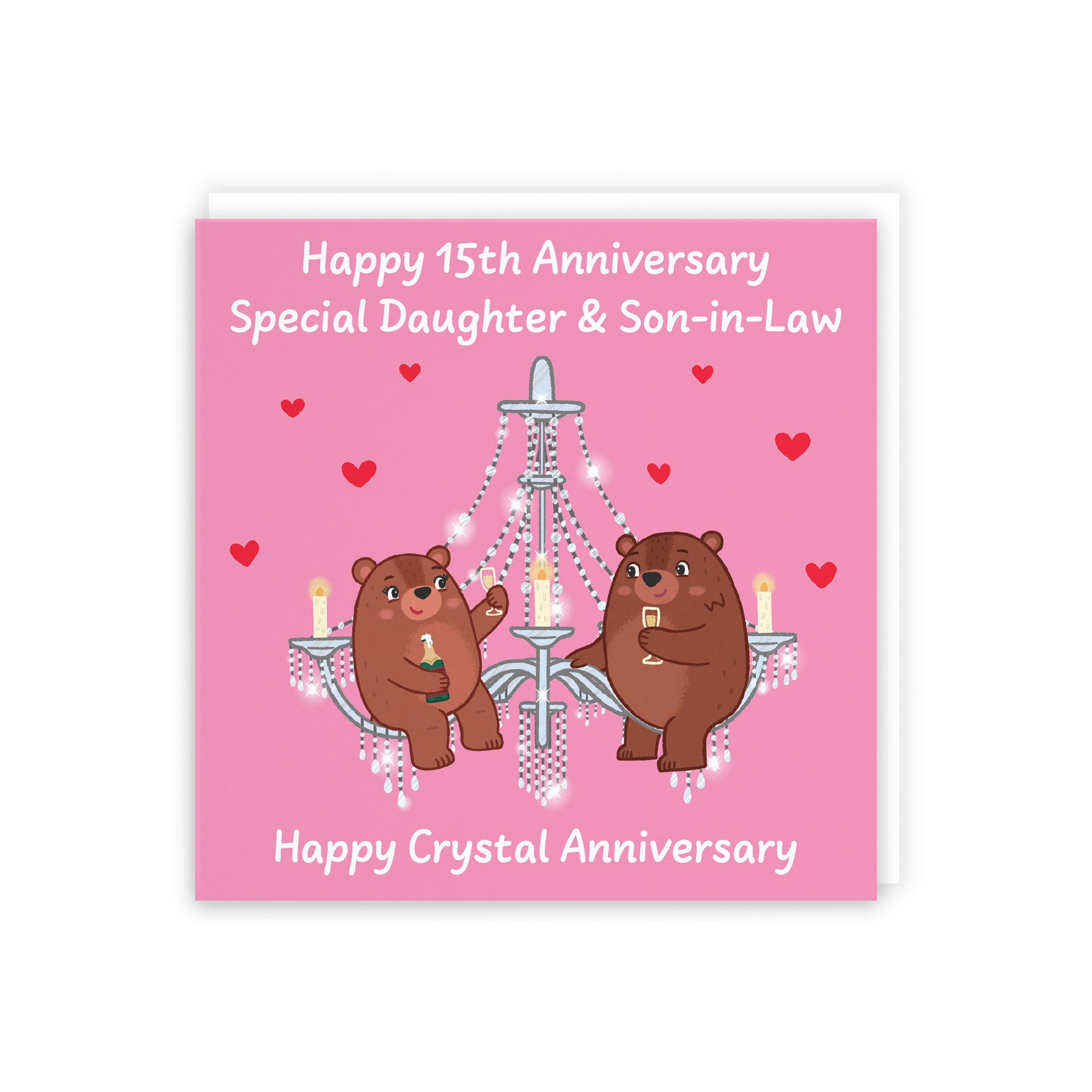 15th Daughter And Son In Law Anniversary Card Love Story - Default Title (B0DHW9Q9XY)