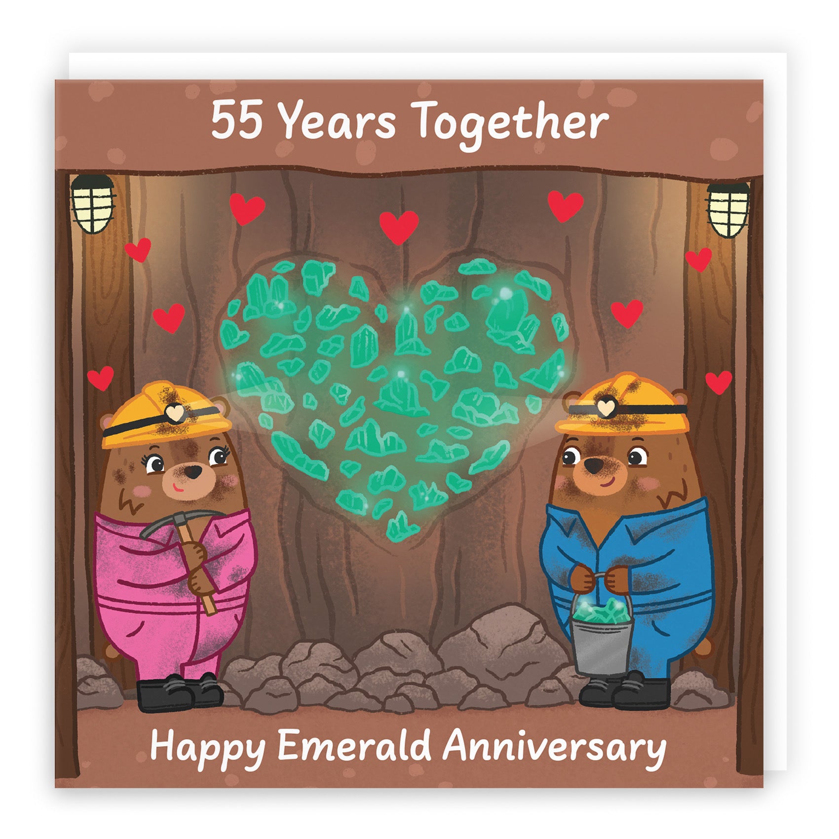 55th Anniversary Card Love Story - Default Title (B0DHW9Q9Y1)