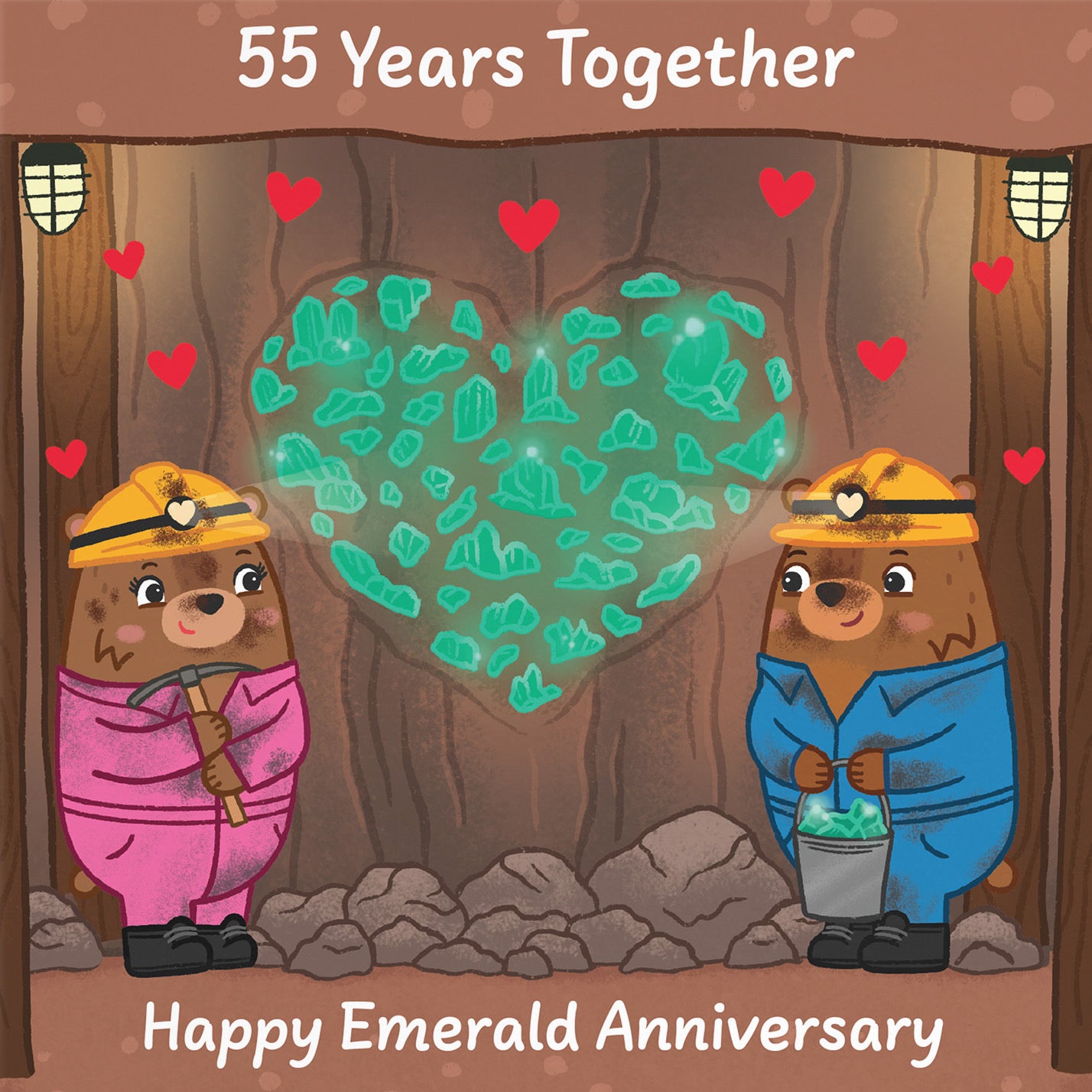 55th Anniversary Card Love Story - Default Title (B0DHW9Q9Y1)