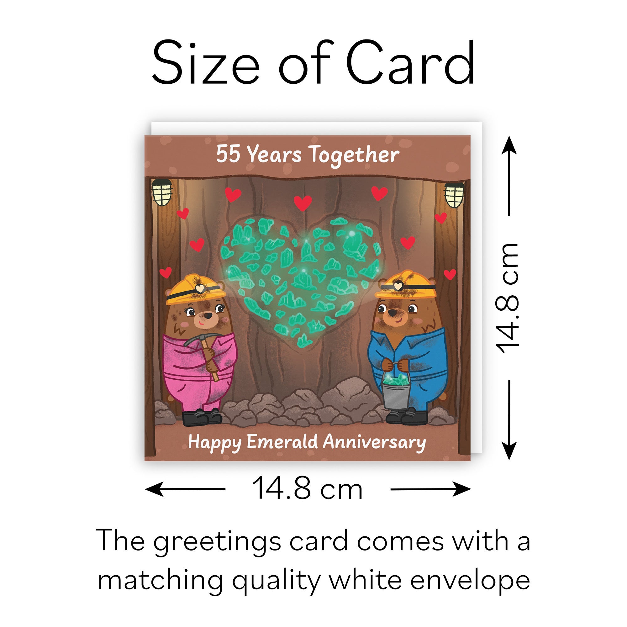 55th Anniversary Card Love Story - Default Title (B0DHW9Q9Y1)