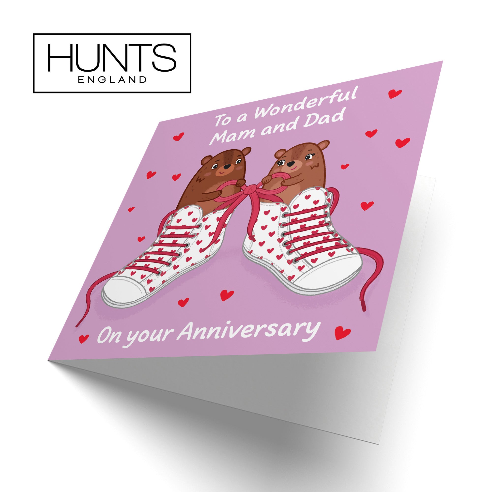 Mam And Dad Anniversary Card Laces Love Story - Default Title (B0DHW9QG3B)