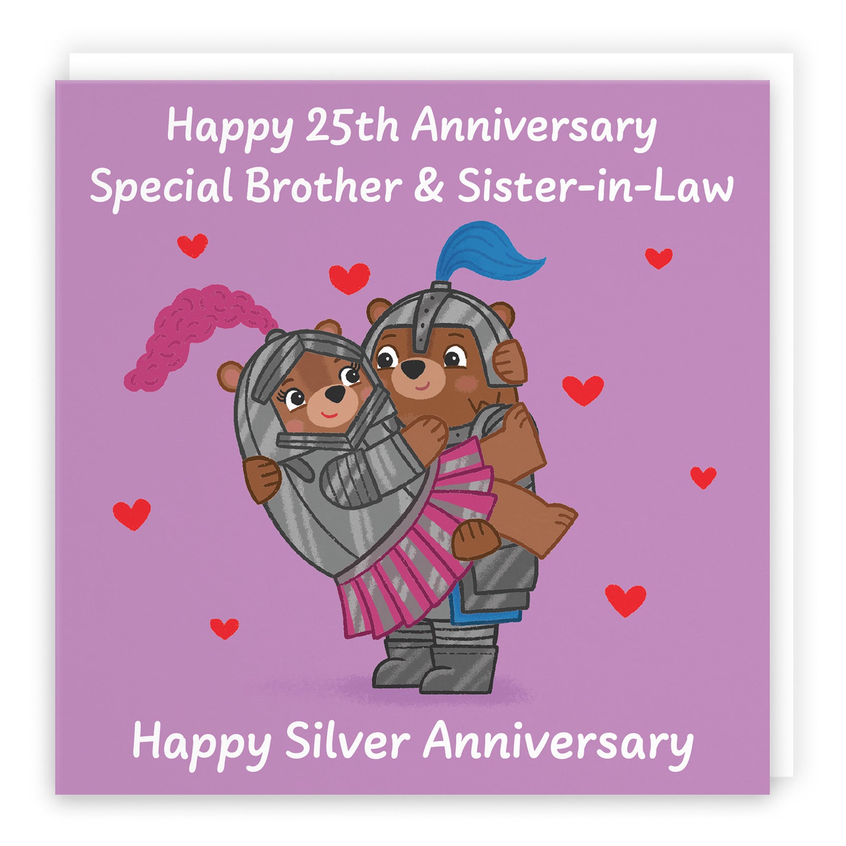 25th Brother And Sister In Law Anniversary Card Love Story - Default Title (B0DHW9R8TR)