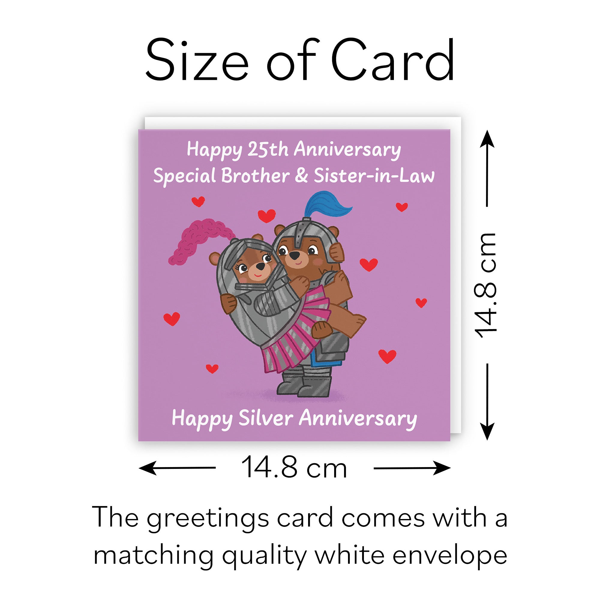 25th Brother And Sister In Law Anniversary Card Love Story - Default Title (B0DHW9R8TR)