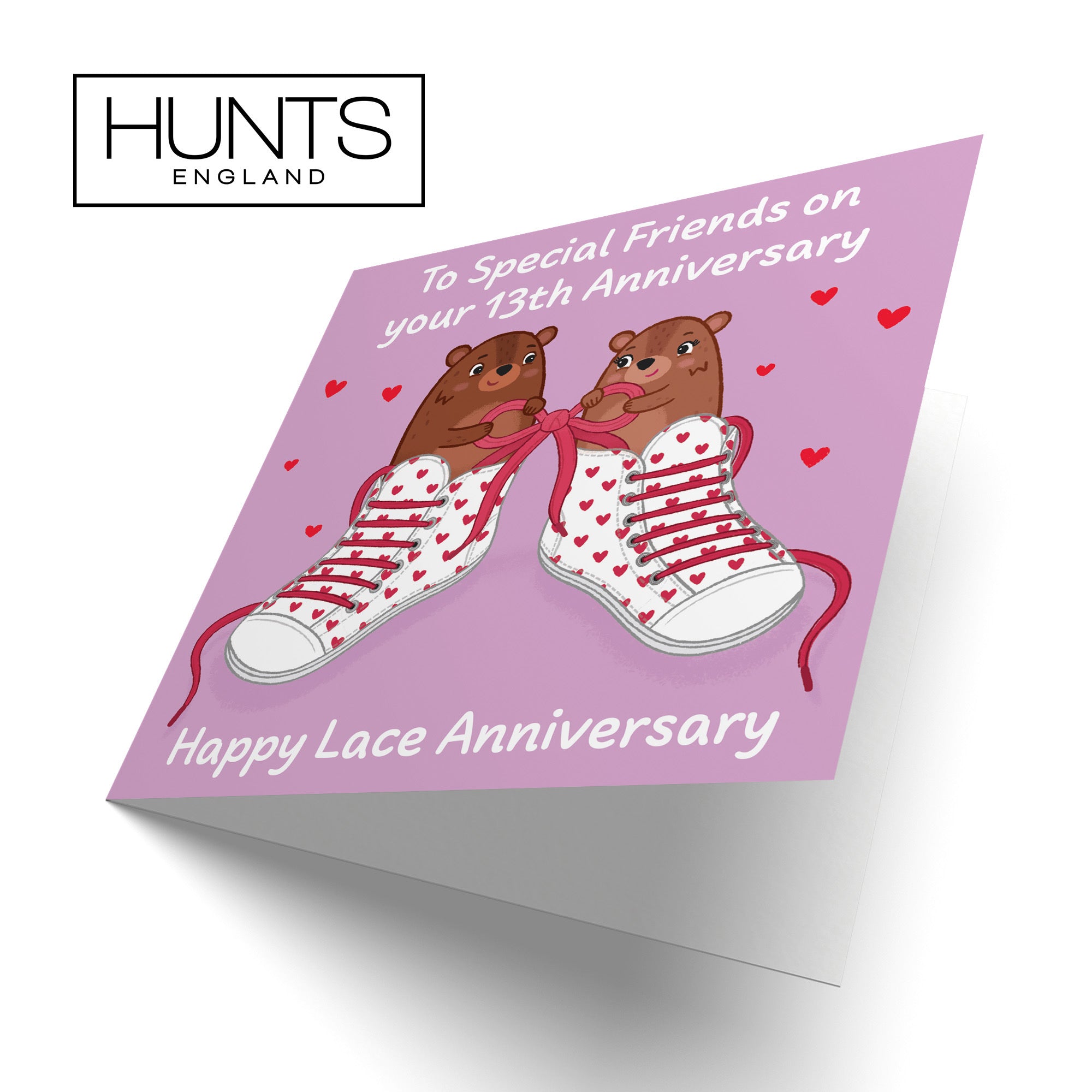 13th Special Friends Anniversary Card Love Story - Default Title (B0DHW9RSDD)