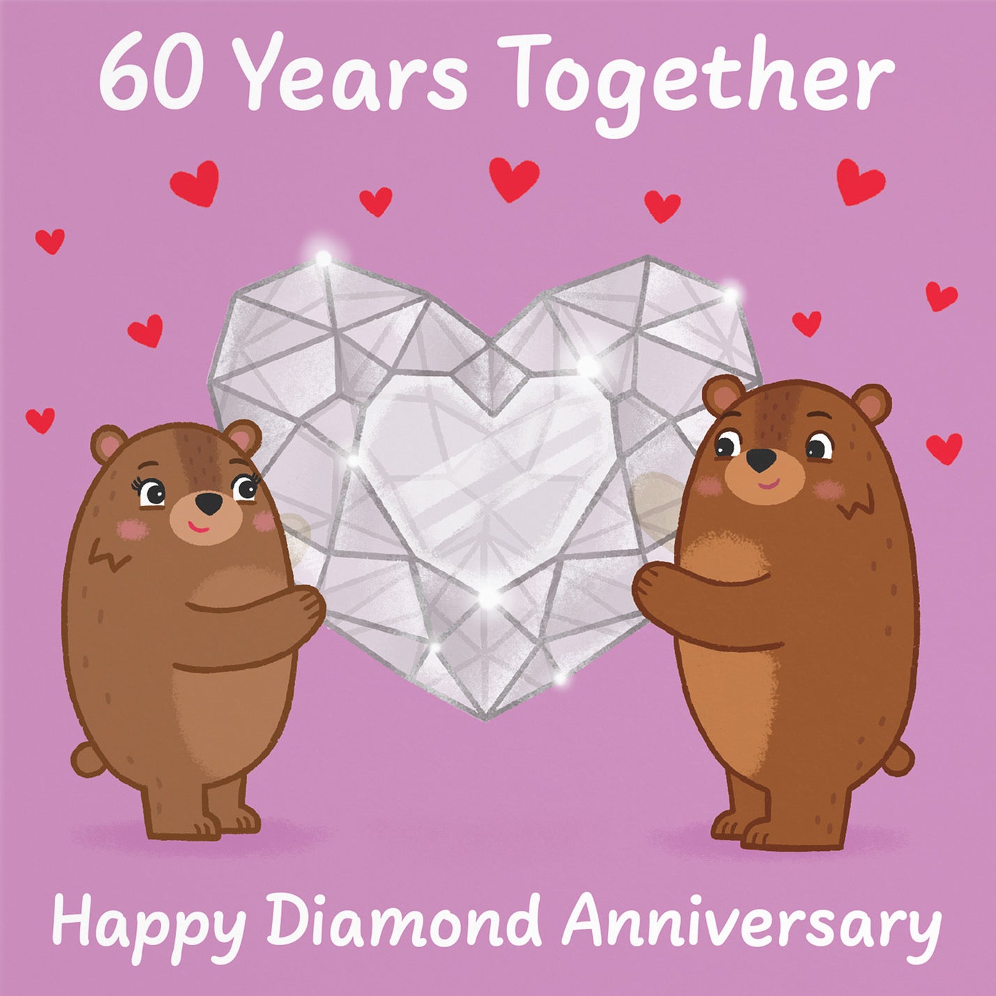 60th Anniversary Card Love Story - Default Title (B0DHW9T9H8)