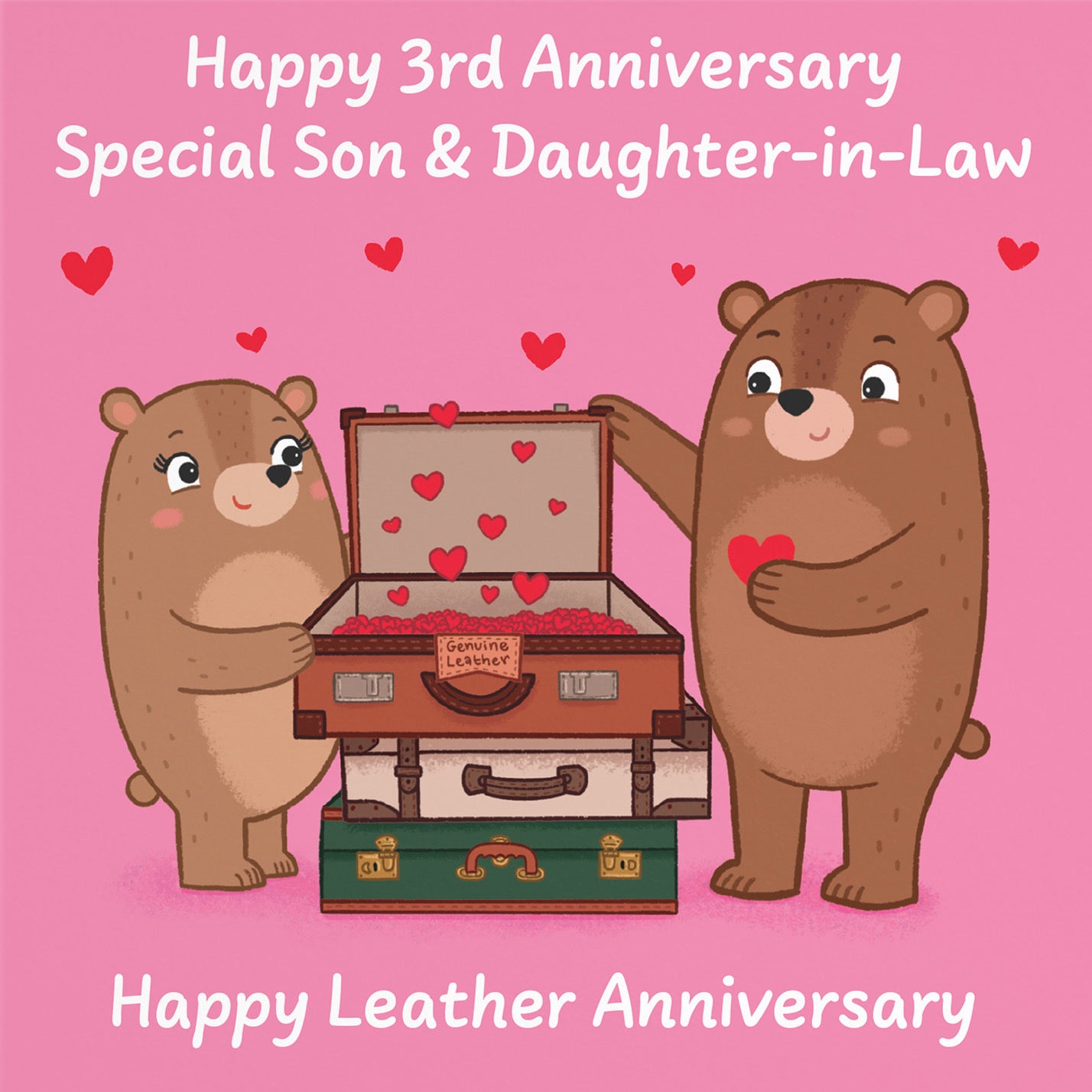 3rd Son And Daughter In Law Anniversary Card Love Story - Default Title (B0DHW9TF3Q)