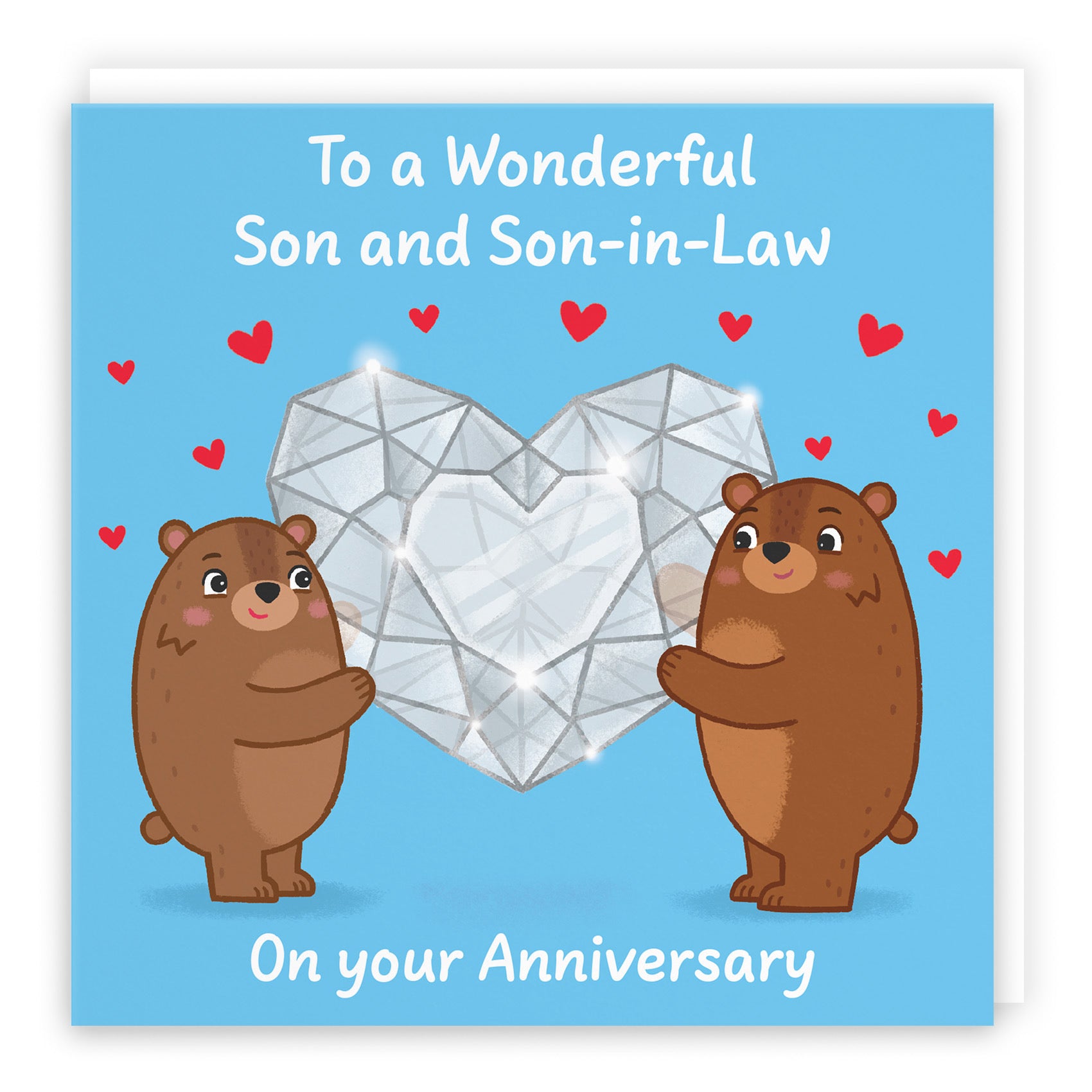 Son And Son In Law Anniversary Card Sparkling Love Story - Default Title (B0DHW9TLPV)