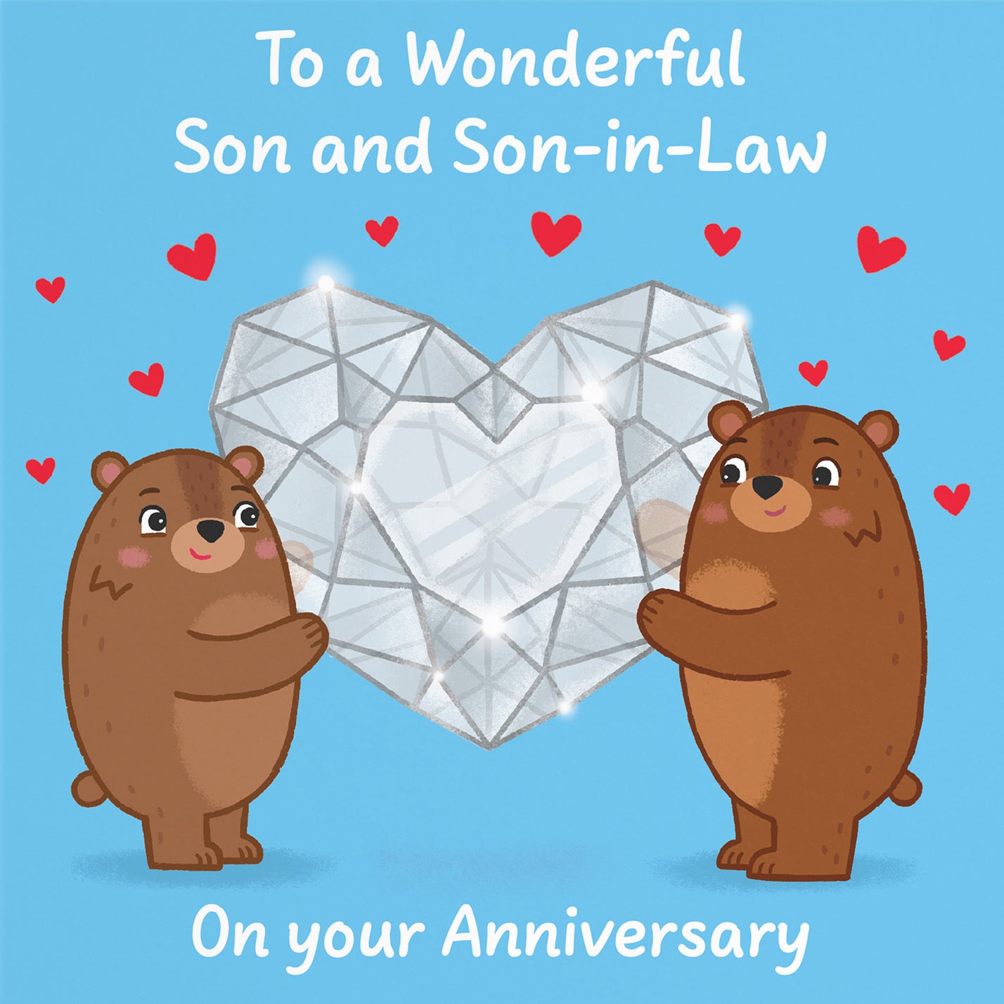 Son And Son In Law Anniversary Card Sparkling Love Story - Default Title (B0DHW9TLPV)