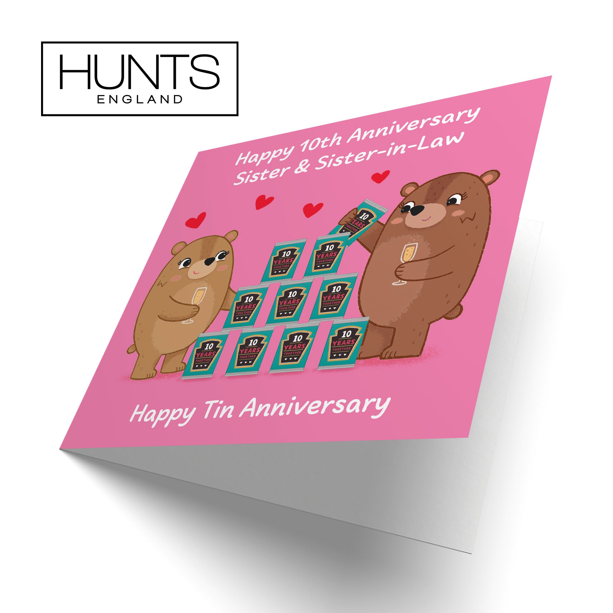 10th Sister And Sister In Law Anniversary Card Love Story - Default Title (B0DHW9TTG3)