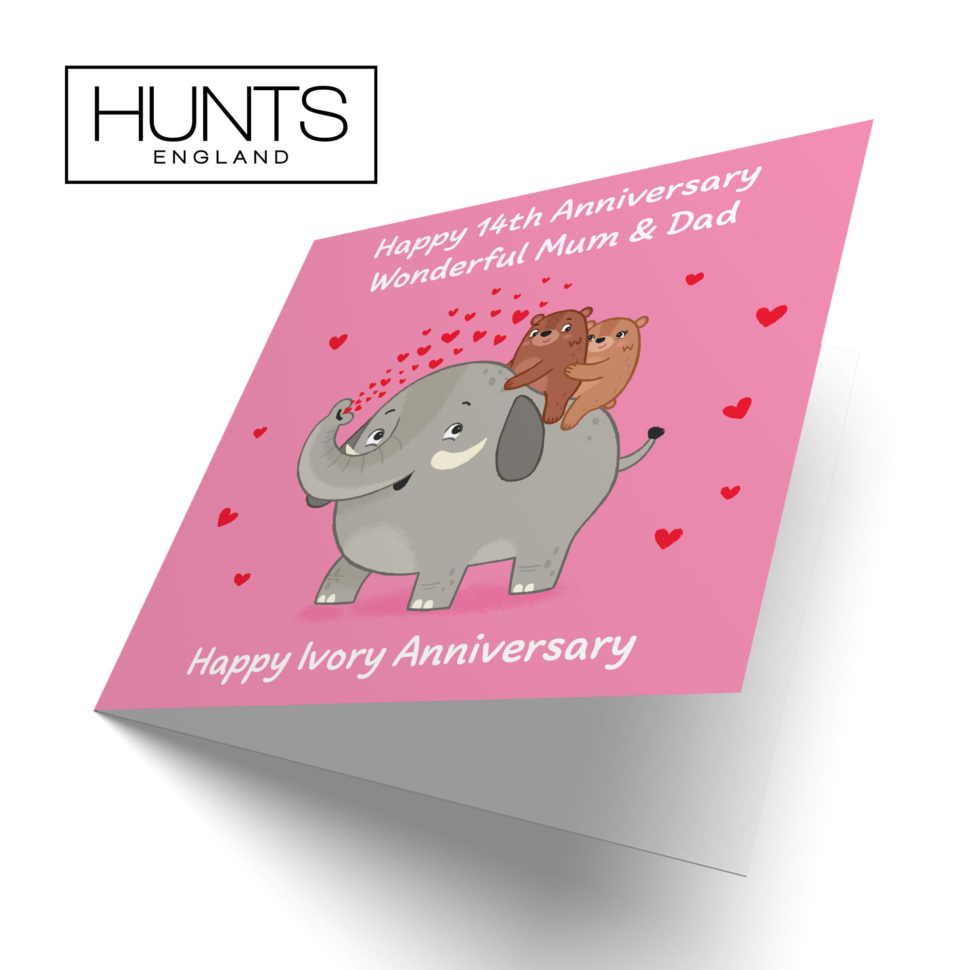 14th Mum And Dad Anniversary Card Love Story - Default Title (B0DHW9TV8W)