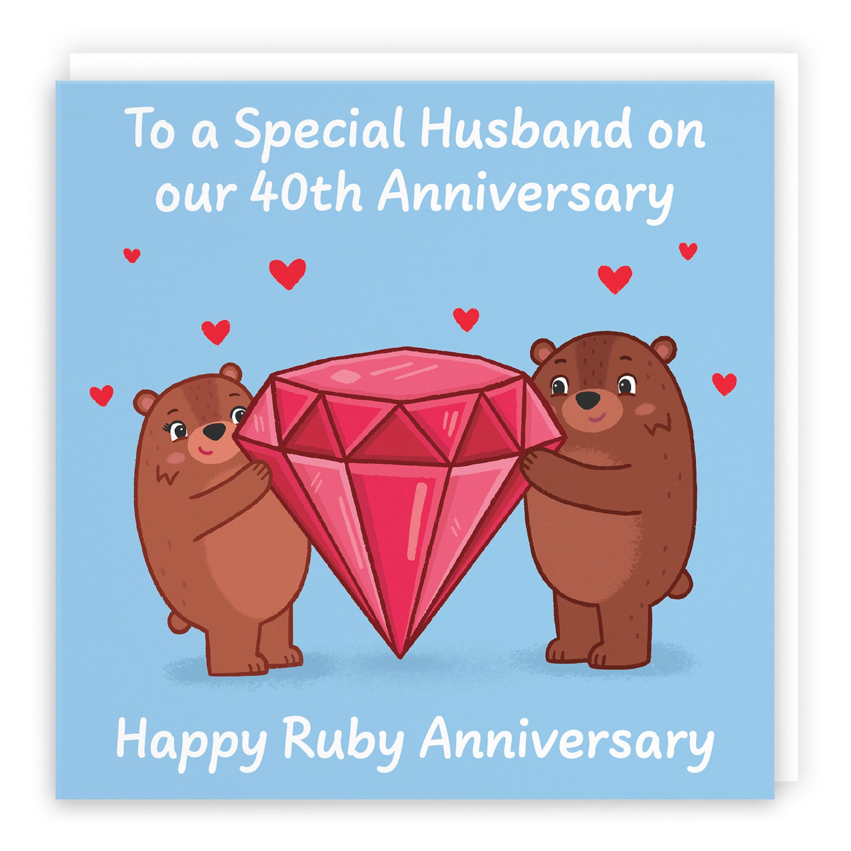 40th Husband Anniversary Card Love Story - Default Title (B0DHW9TV92)