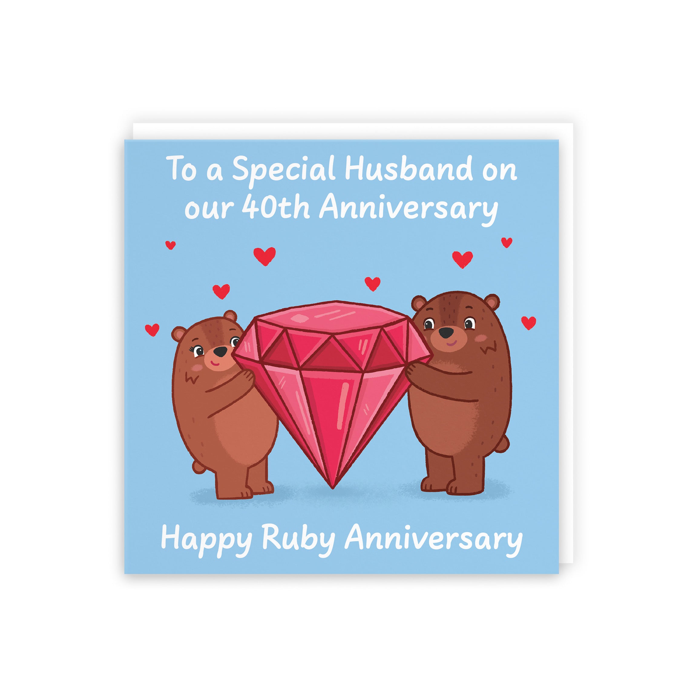 40th Husband Anniversary Card Love Story - Default Title (B0DHW9TV92)