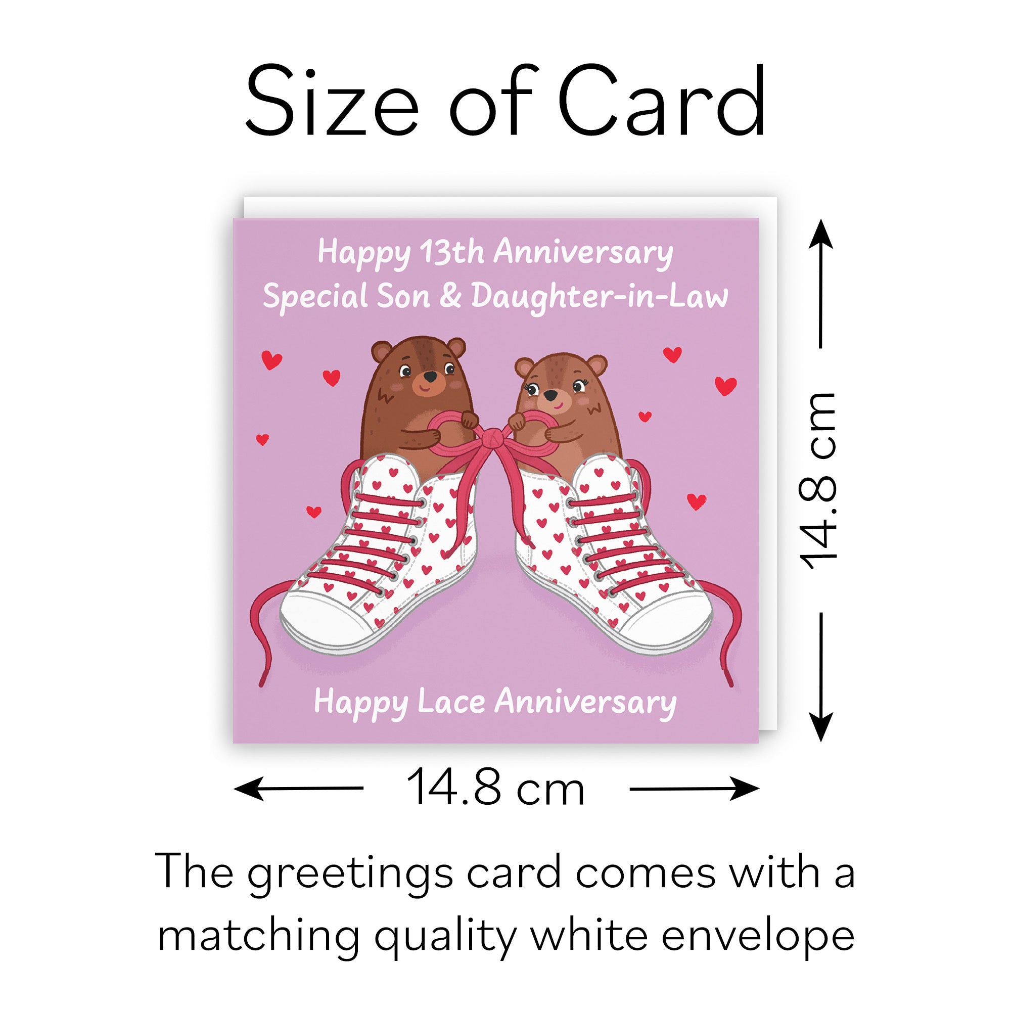 13th Son And Daughter In Law Anniversary Card Love Story - Default Title (B0DHW9VGKV)