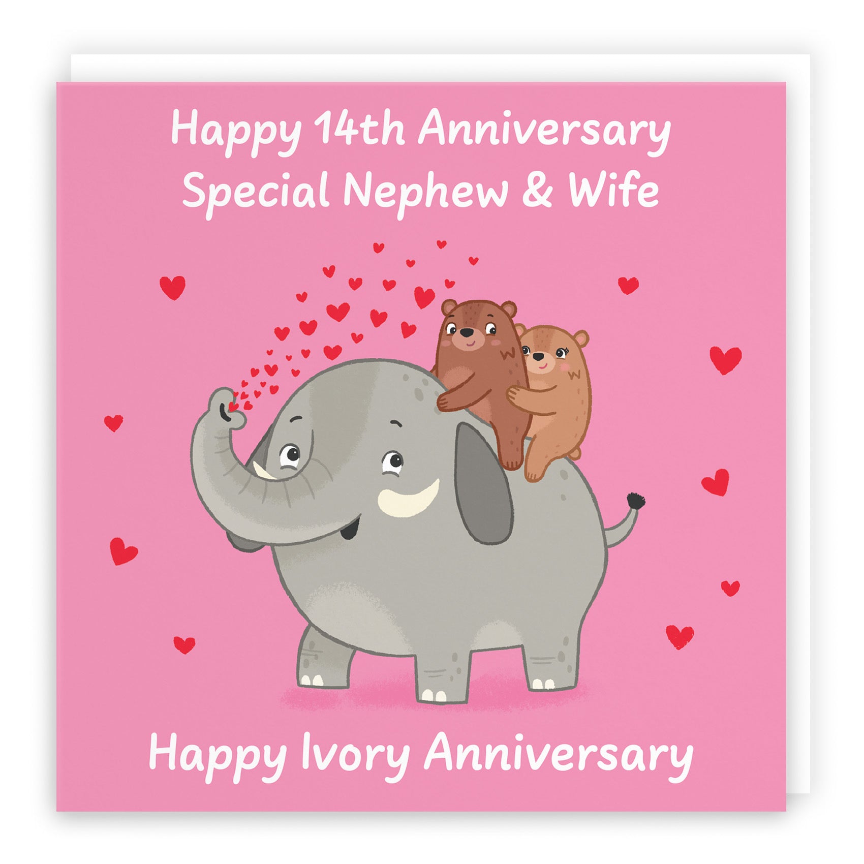 14th Nephew And Wife Anniversary Card Love Story - Default Title (B0DHW9Y58Y)