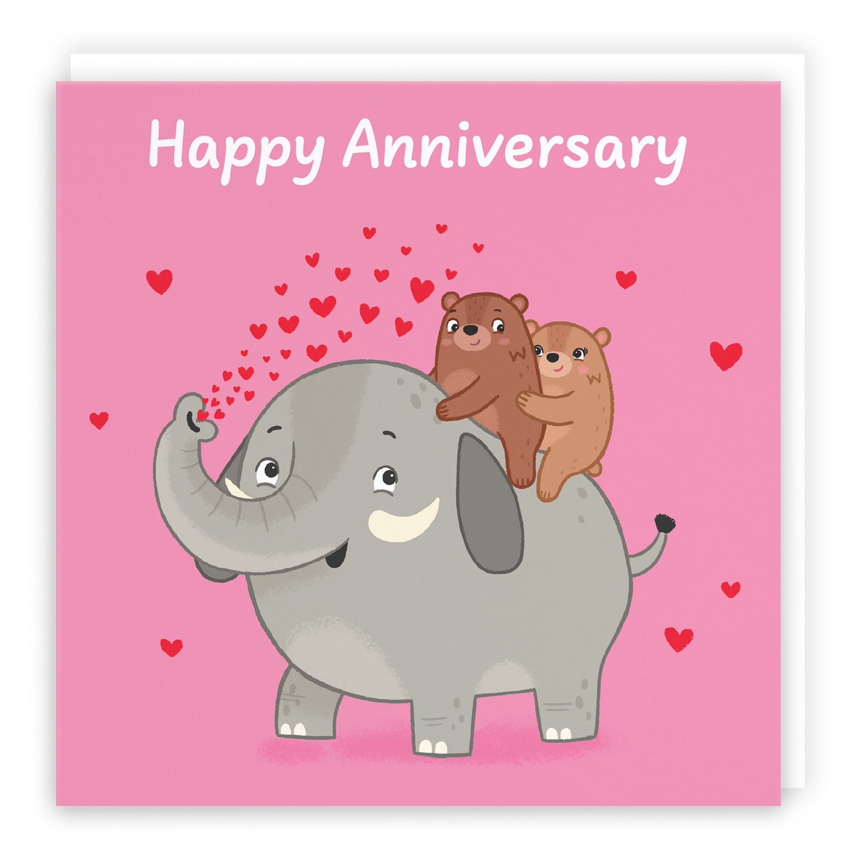 Elephant Love Anniversary Card Love Story - Default Title (B0DHW9Z6J1)