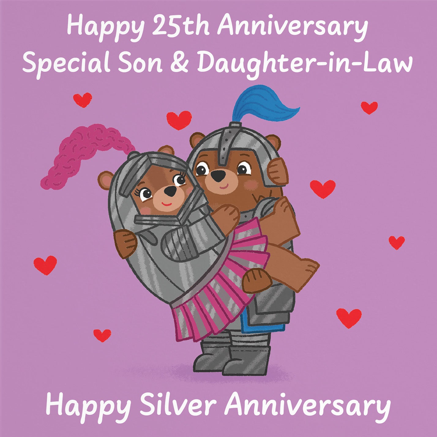 25th Son And Daughter In Law Anniversary Card Love Story - Default Title (B0DHW9ZQF3)