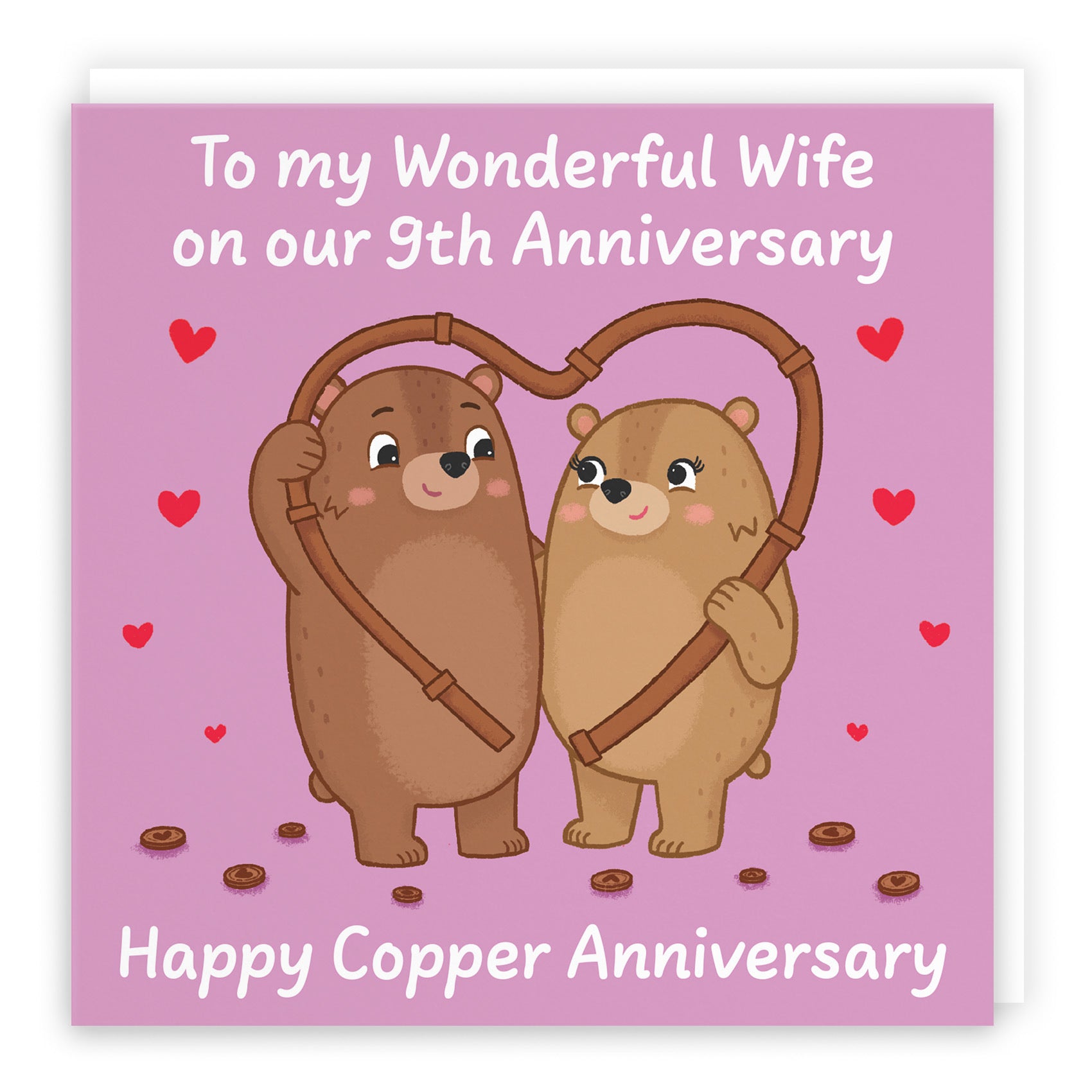 9th Wife Anniversary Card Love Story - Default Title (B0DHWB2J51)