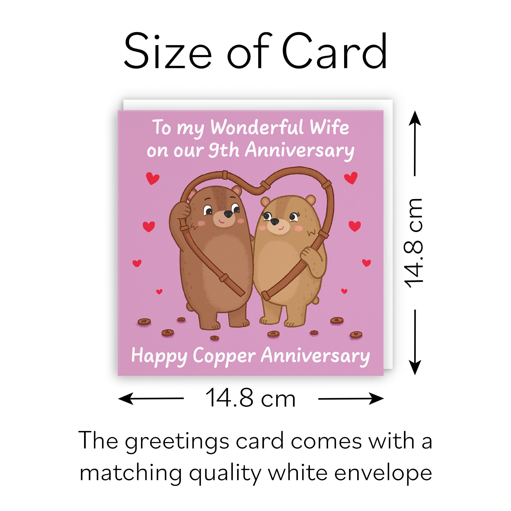 9th Wife Anniversary Card Love Story - Default Title (B0DHWB2J51)