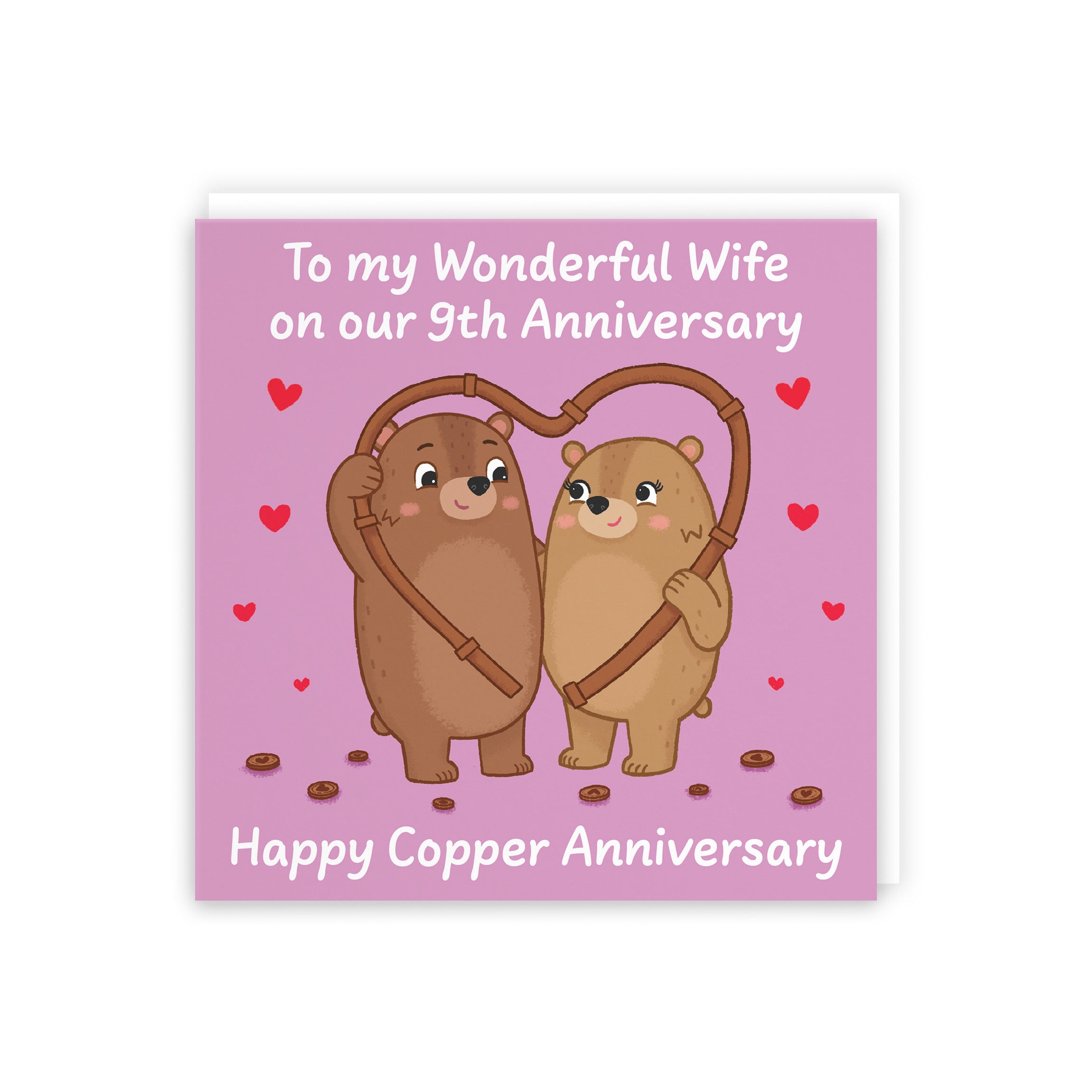 9th Wife Anniversary Card Love Story - Default Title (B0DHWB2J51)