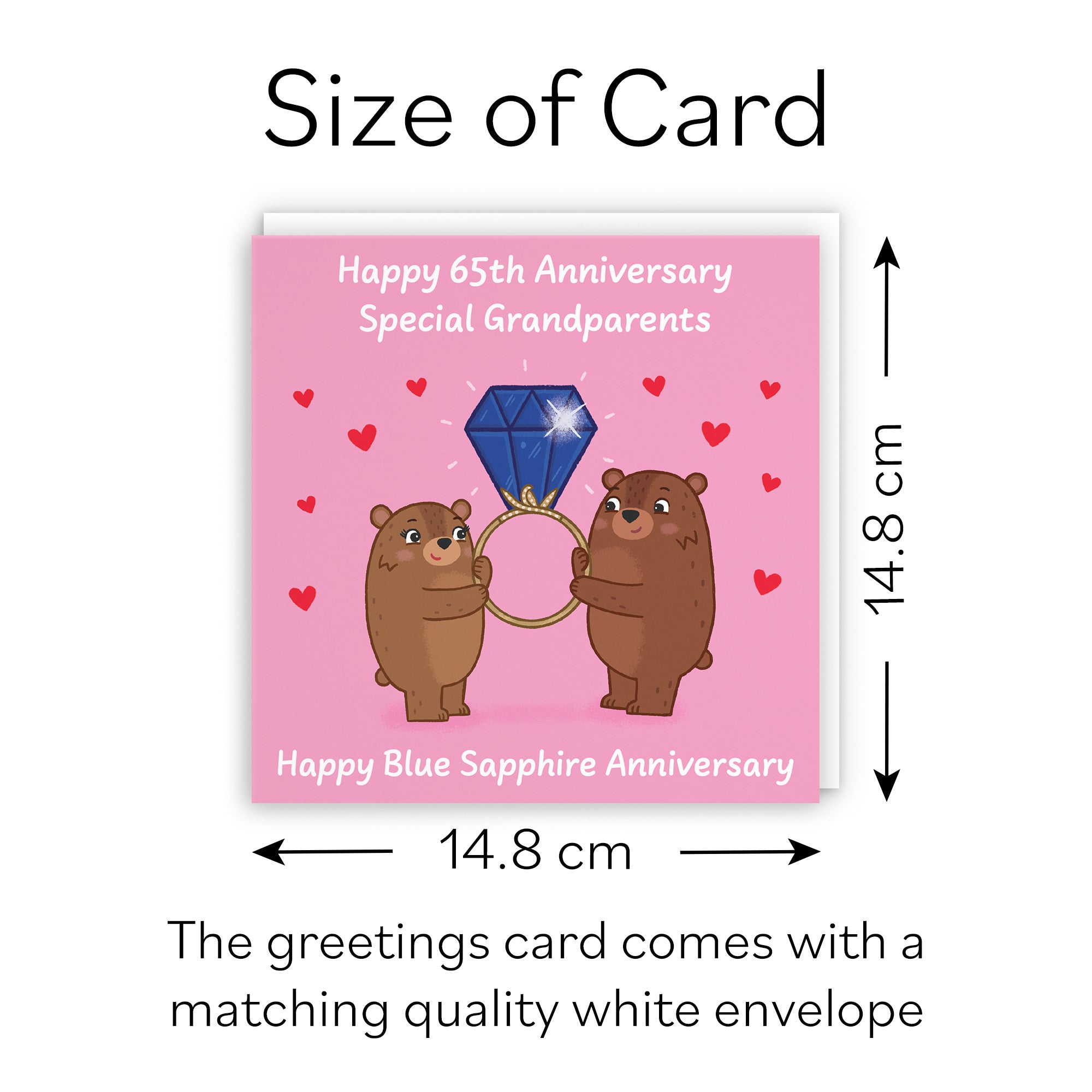 65th Grandparents Anniversary Card Love Story - Default Title (B0DHWB3P38)