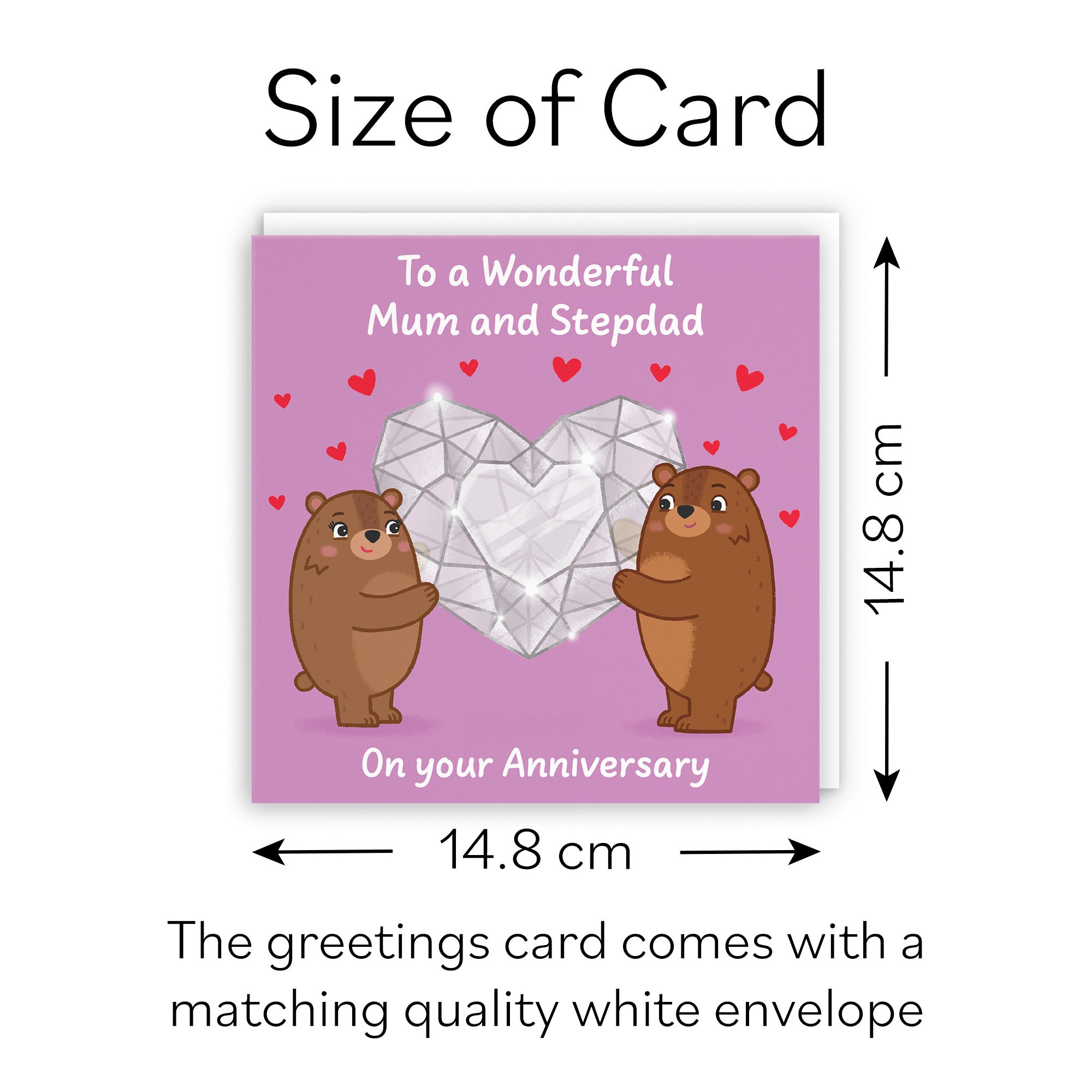 Mum And Stepdad Anniversary Card Sparkling Love Story - Default Title (B0DHWB46LY)