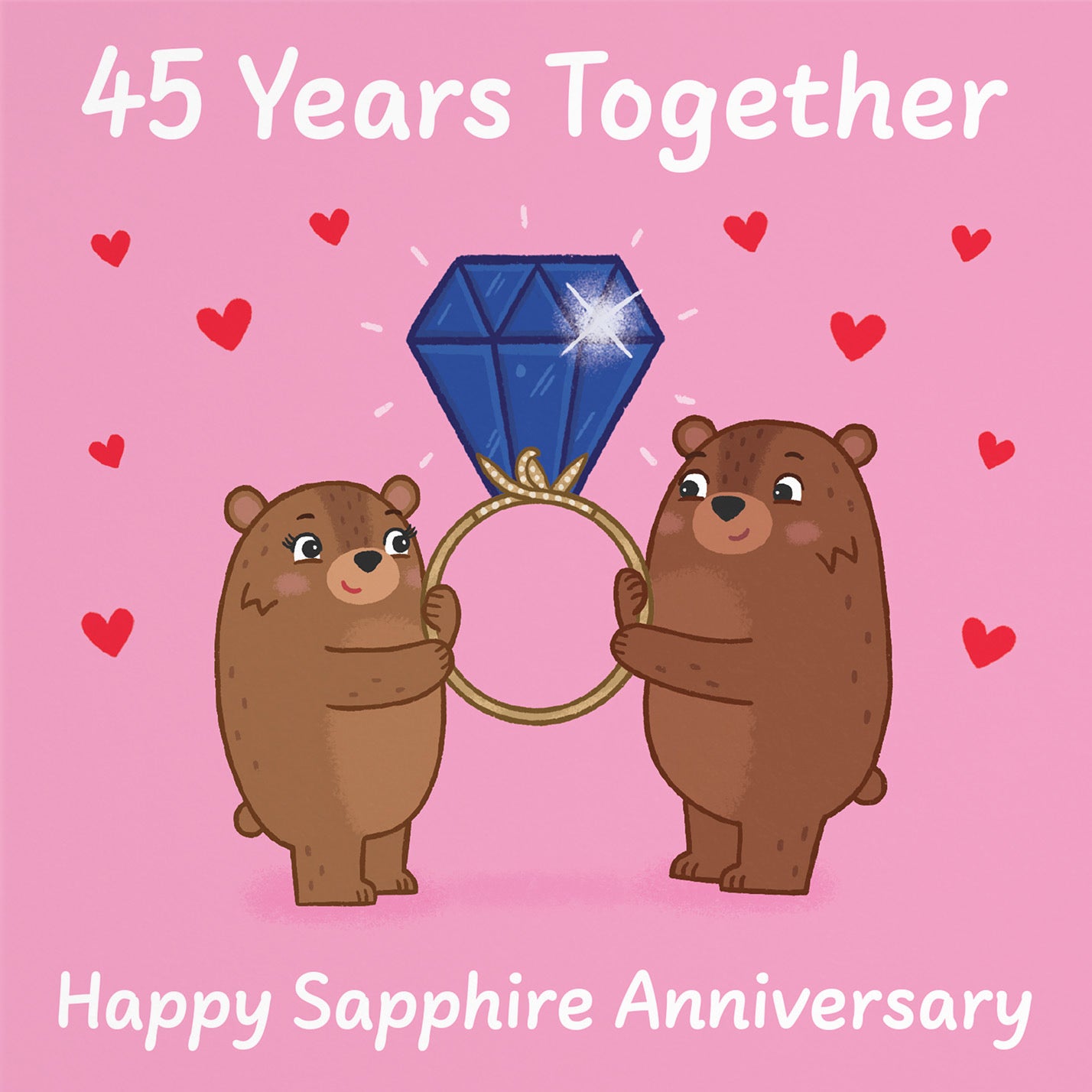 45th Anniversary Card Love Story - Default Title (B0DHWB48D4)