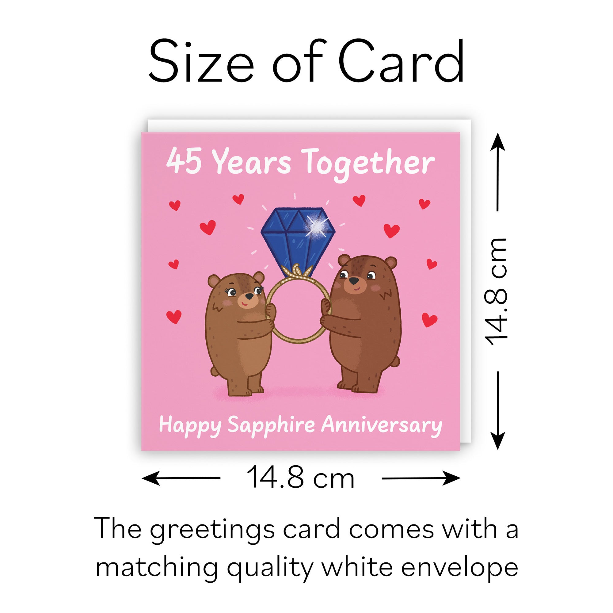 45th Anniversary Card Love Story - Default Title (B0DHWB48D4)