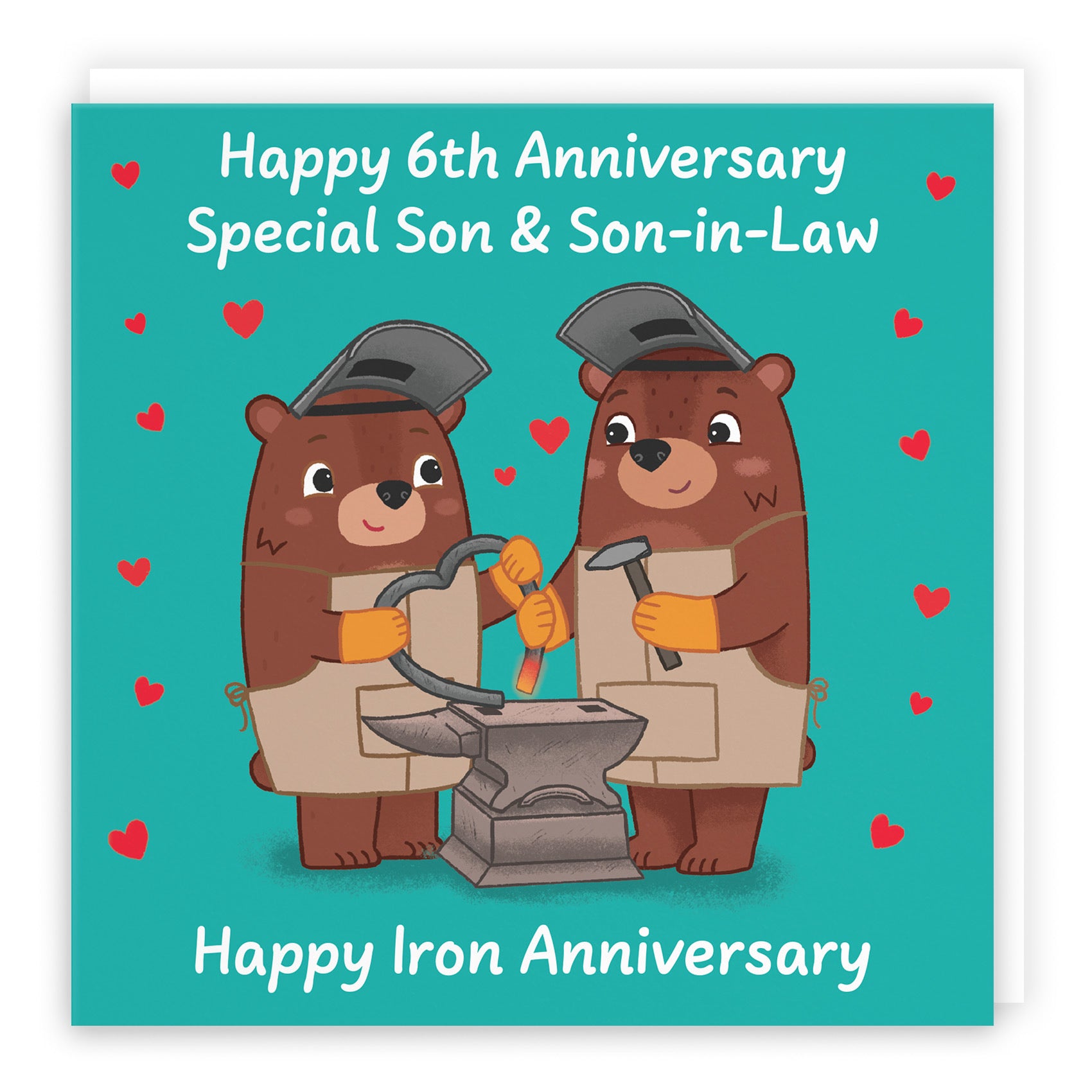 6th Son And Son In Law Anniversary Card Love Story - Default Title (B0DHWB48D6)